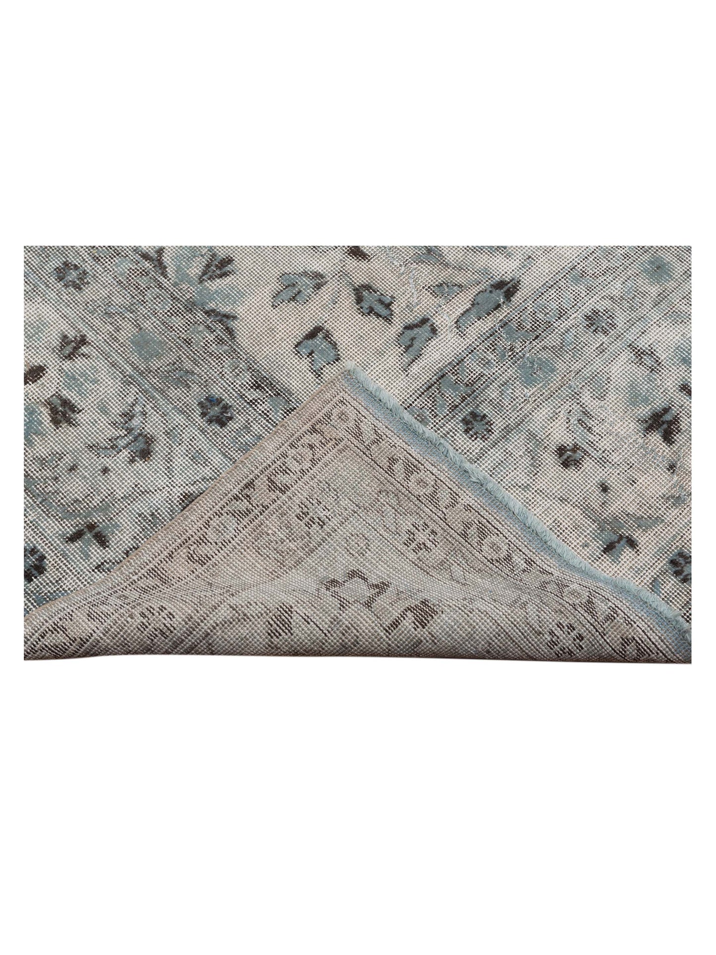 Vintage 122339 Blue 8.2x11.9 Hand Knotted Rug