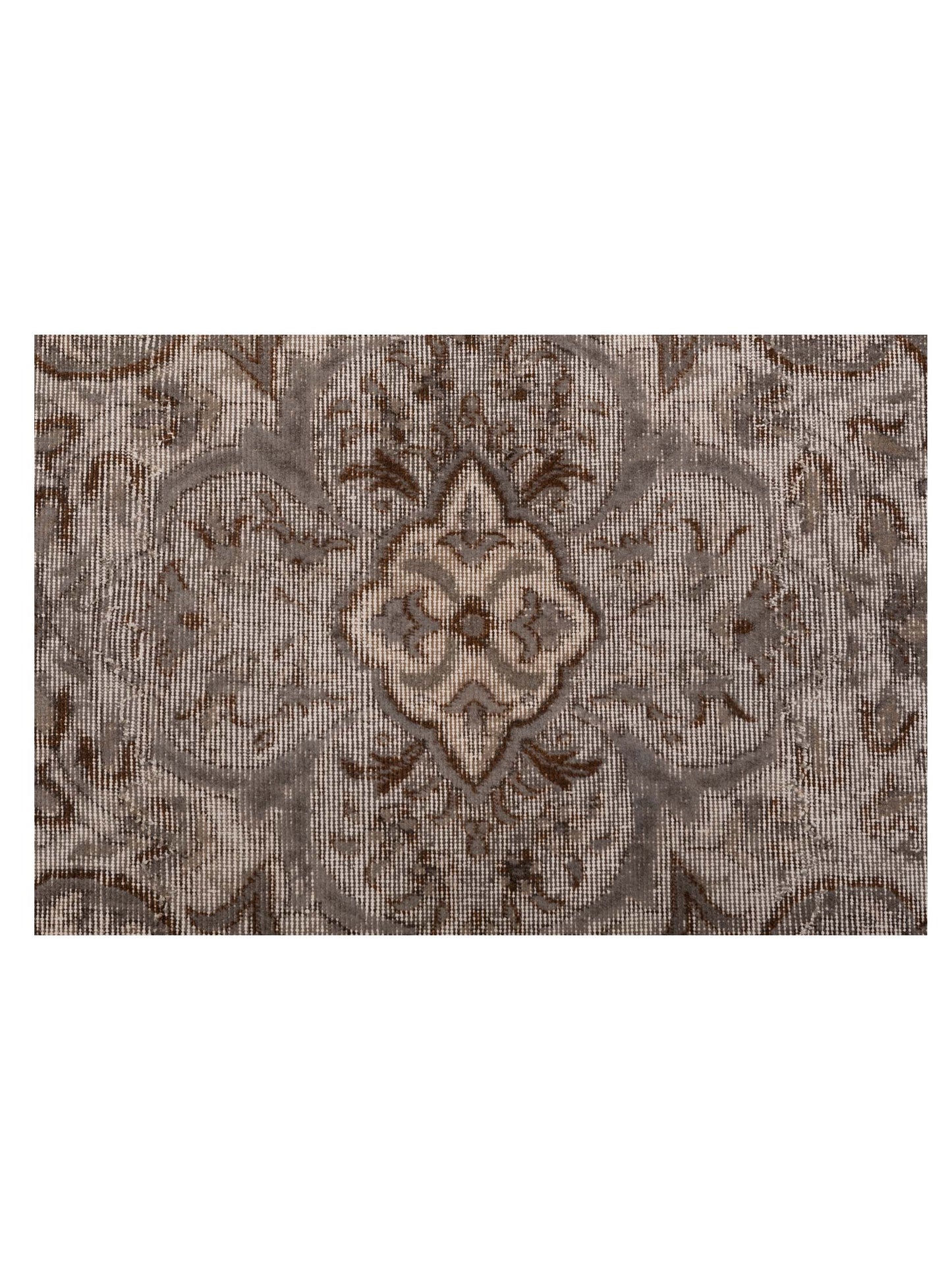 Vintage 122343 Gray 9.6x12.7 Hand Knotted Rug