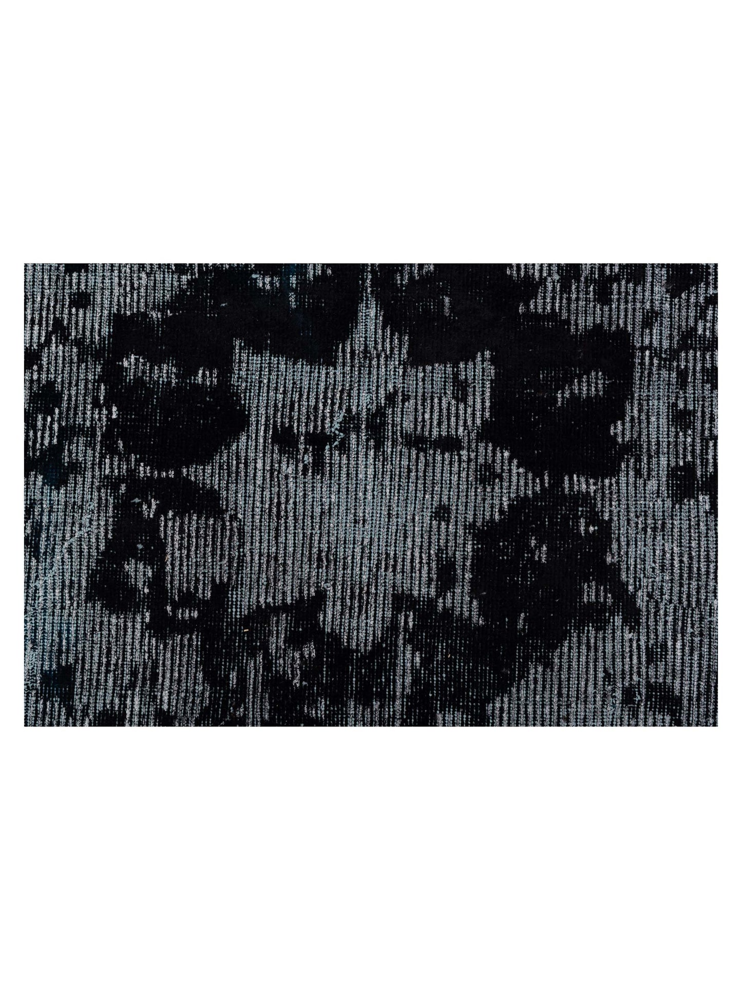 Vintage 122346 Silver Black 7.11x11.7 Hand Knotted Rug