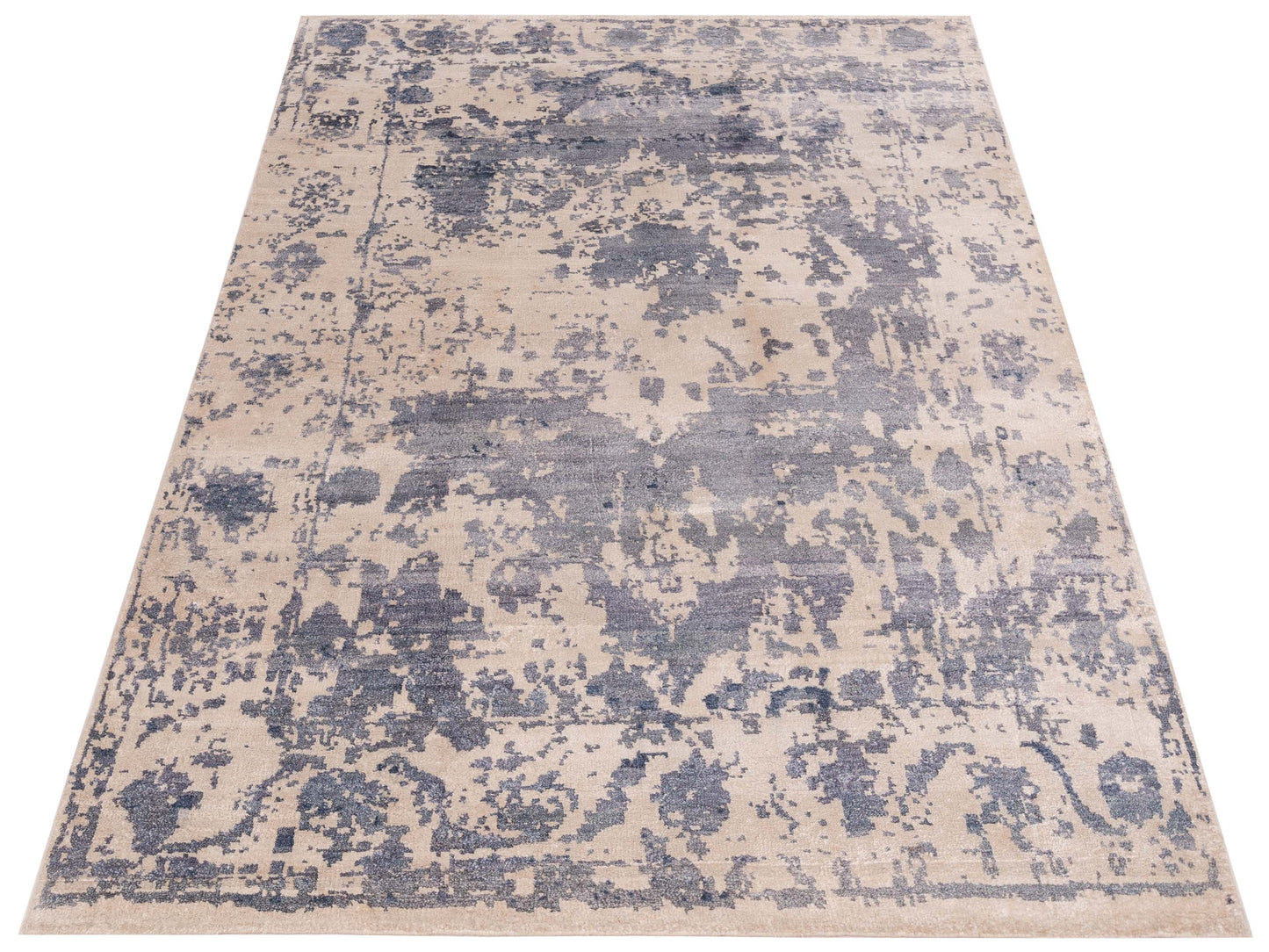 Tibetino 122353 Ivory Gray 4.10x7.11 Hand Knotted Rug