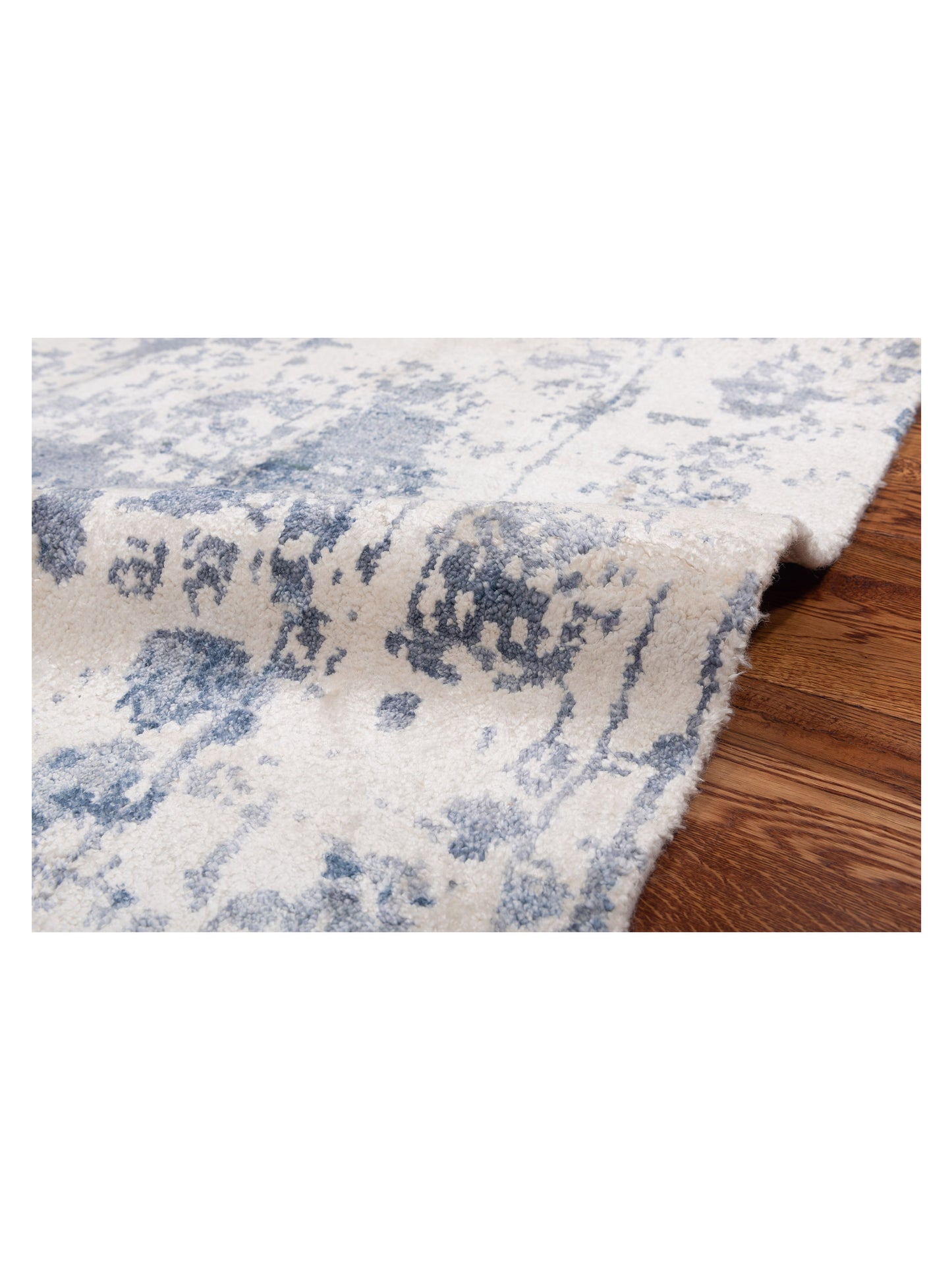Tibetino 122353 Ivory Gray 4.10x7.11 Hand Knotted Rug