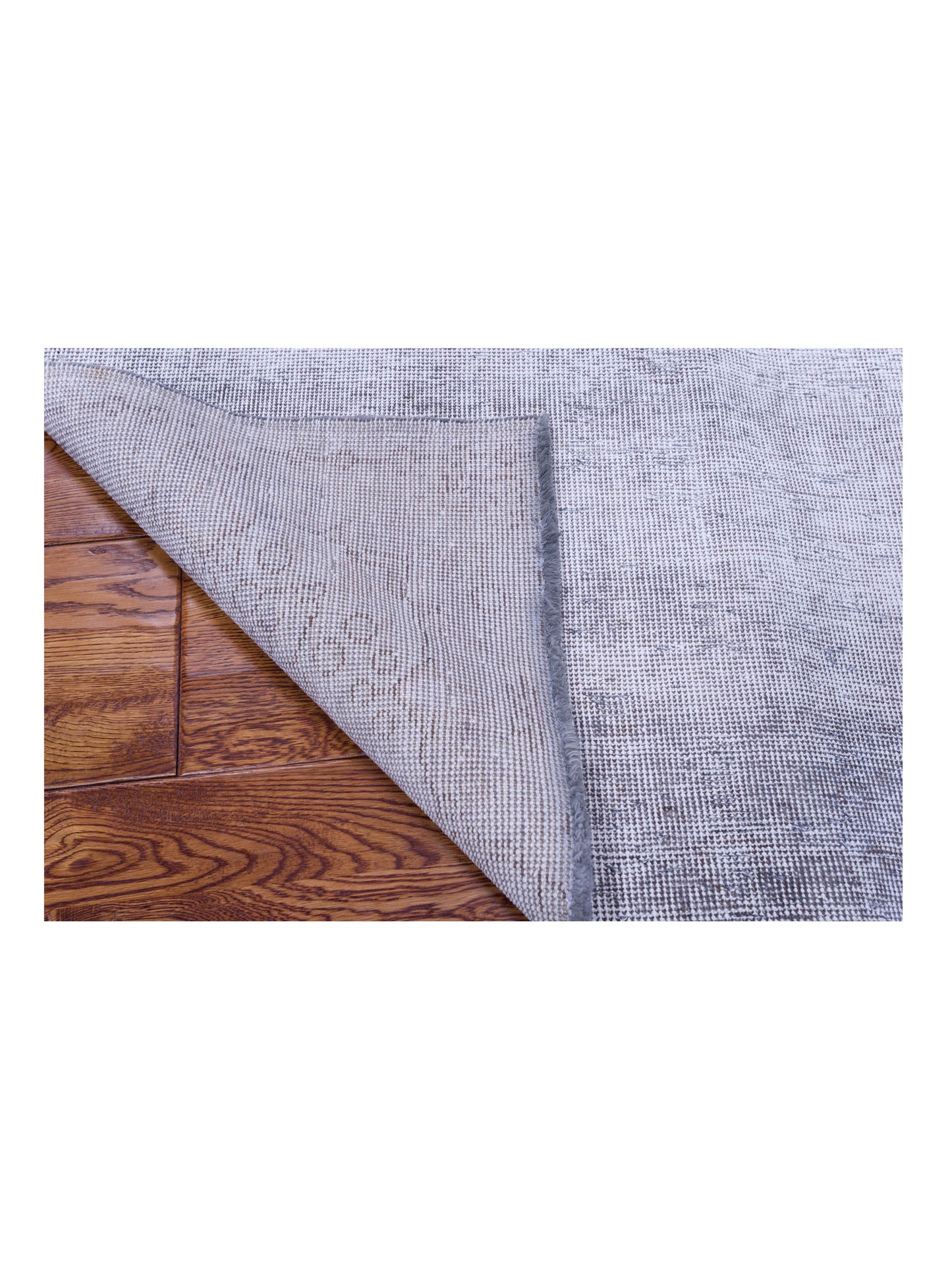 Vintage 122392 Gray Gray 3.11x6.10 Hand Knotted Rug