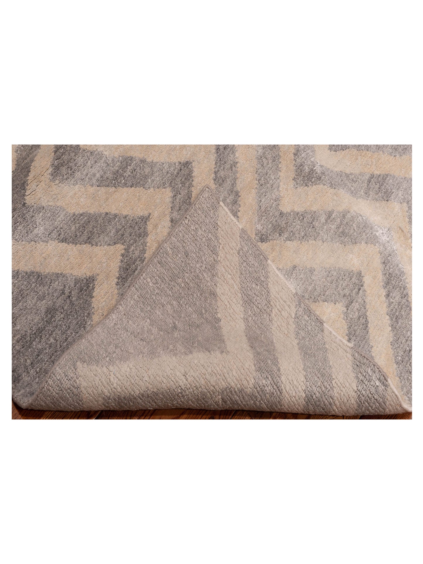 Tibetino 122397 Light Gray Light Gray 6.1x8.10 Hand Knotted Rug