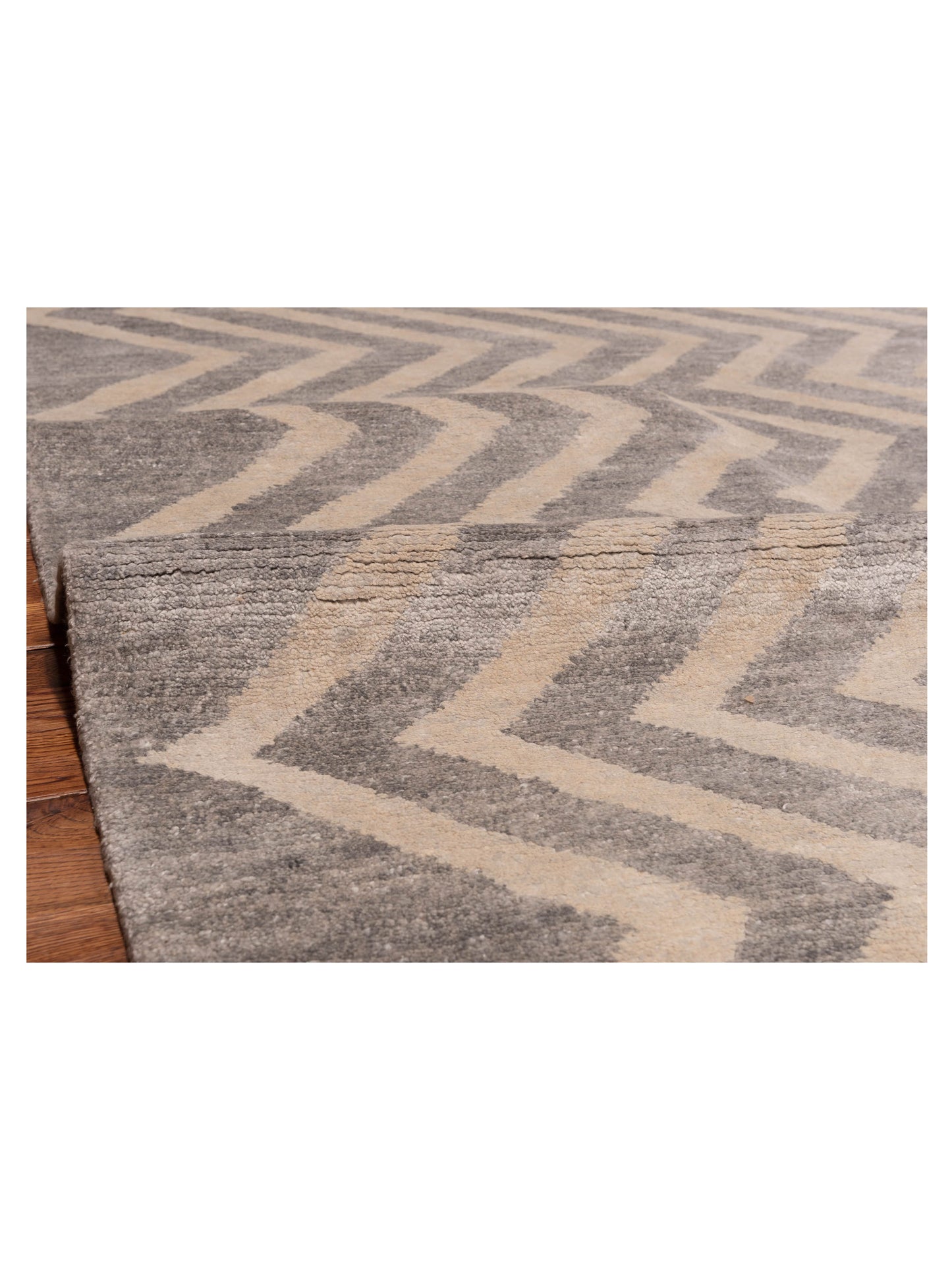 Tibetino 122397 Light Gray Light Gray 6.1x8.10 Hand Knotted Rug