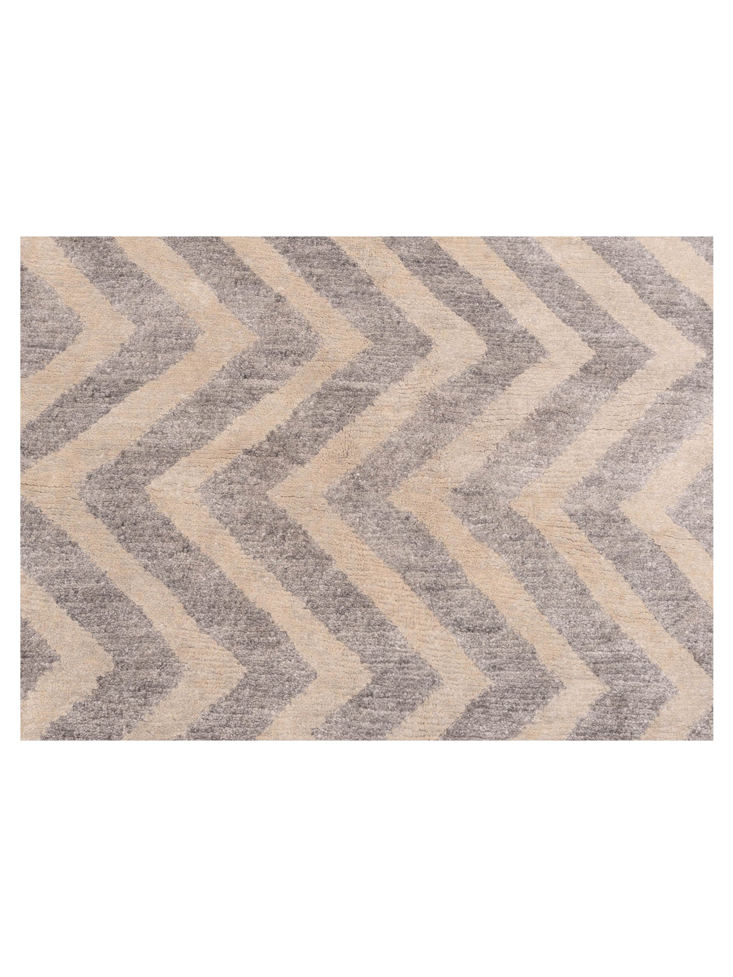 Tibetino 122397 Light Gray Light Gray 6.1x8.10 Hand Knotted Rug