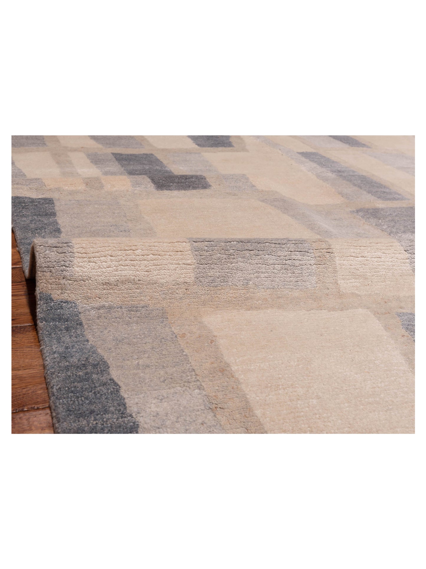 Tibetino 122400 Ivory Silver 6.2x8.9 Hand Knotted Rug