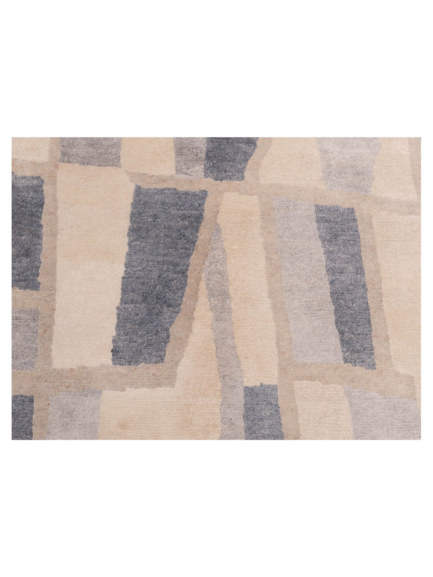 Tibetino 122400 Ivory Silver 6.2x8.9 Hand Knotted Rug