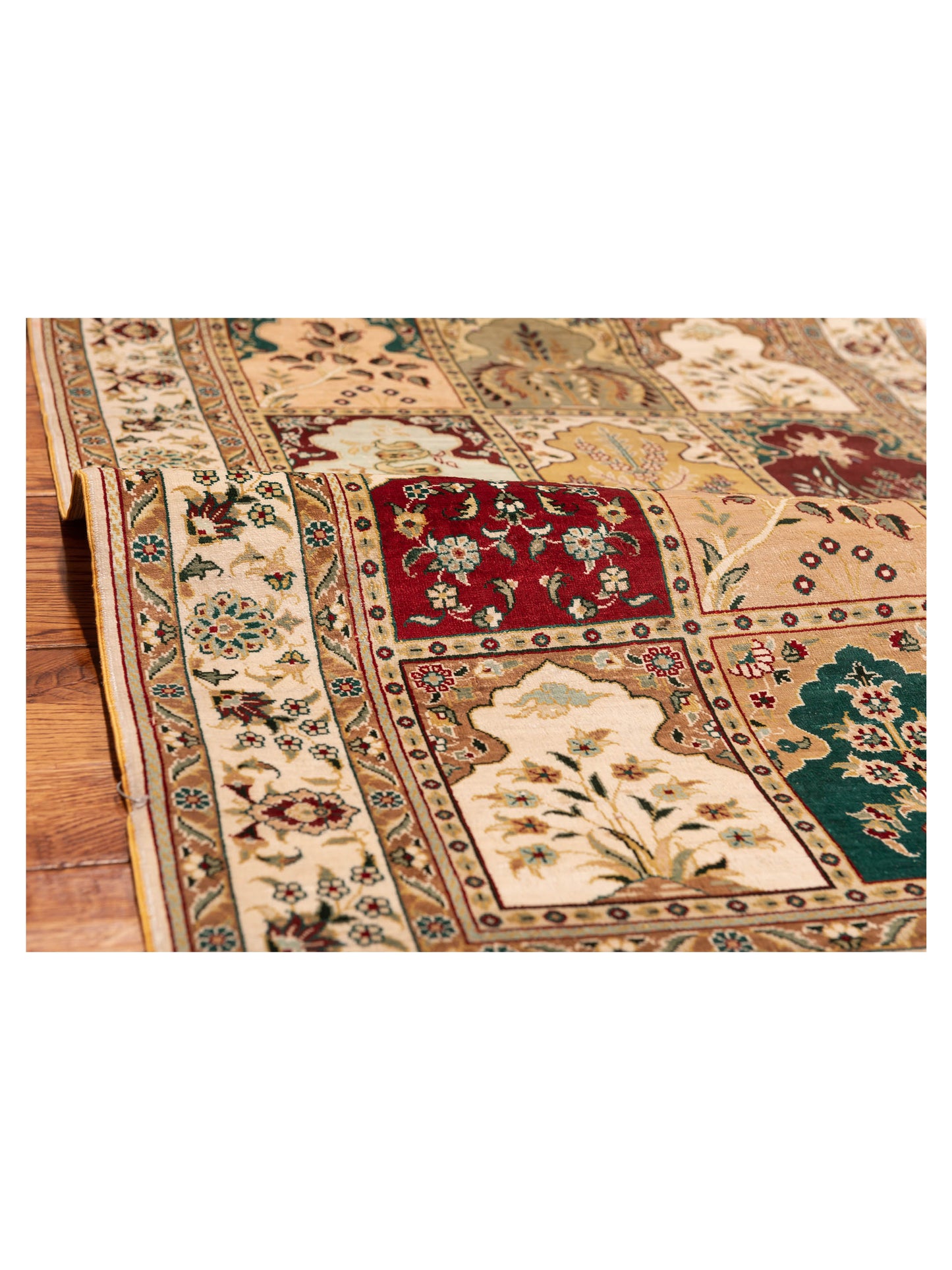 Pure Silk 122457 Multi 2.7x6 Hand Knotted Rug