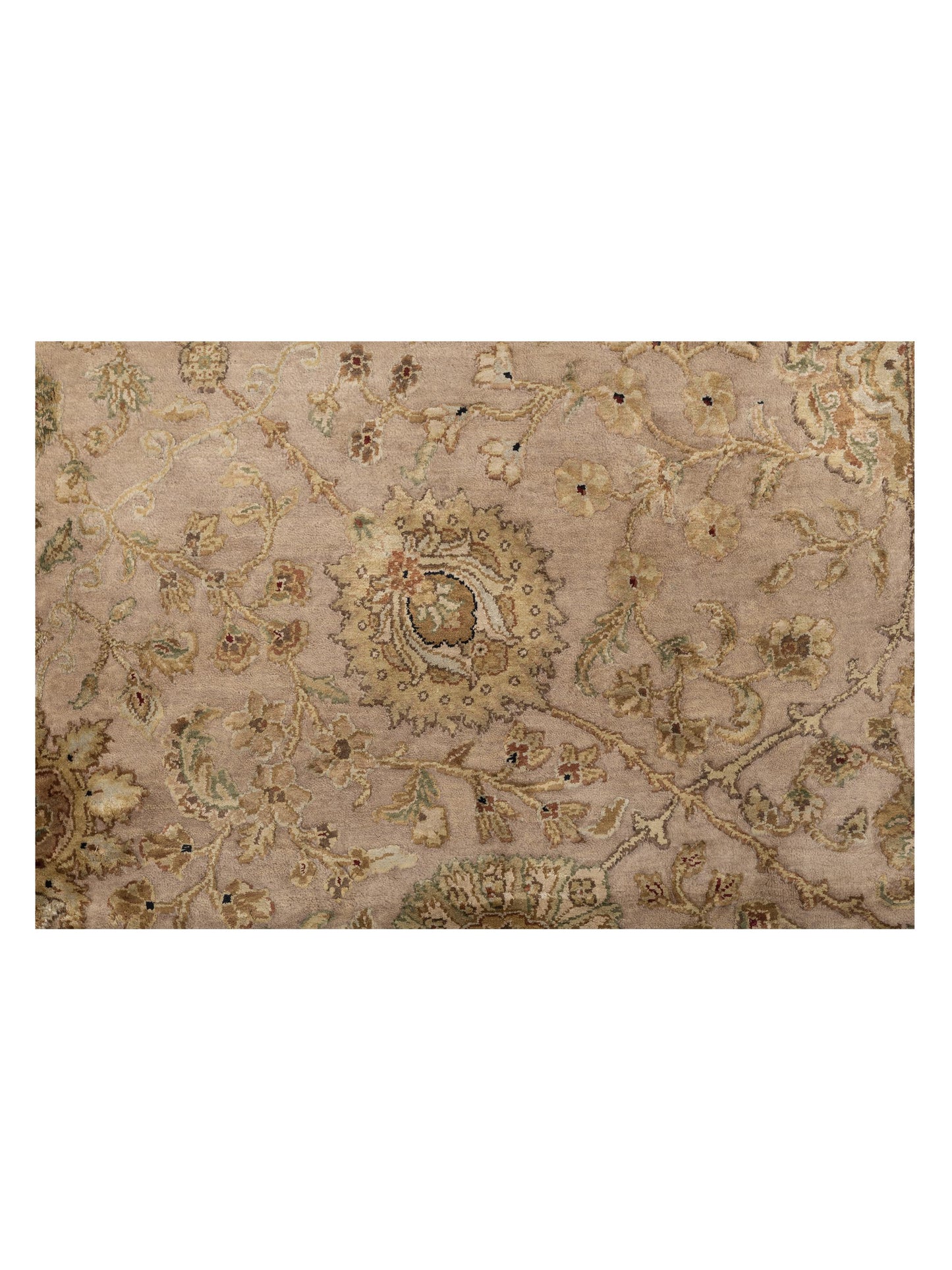 Imperial Silk 122497 Beige Black 6x9.5 Hand Knotted Rug