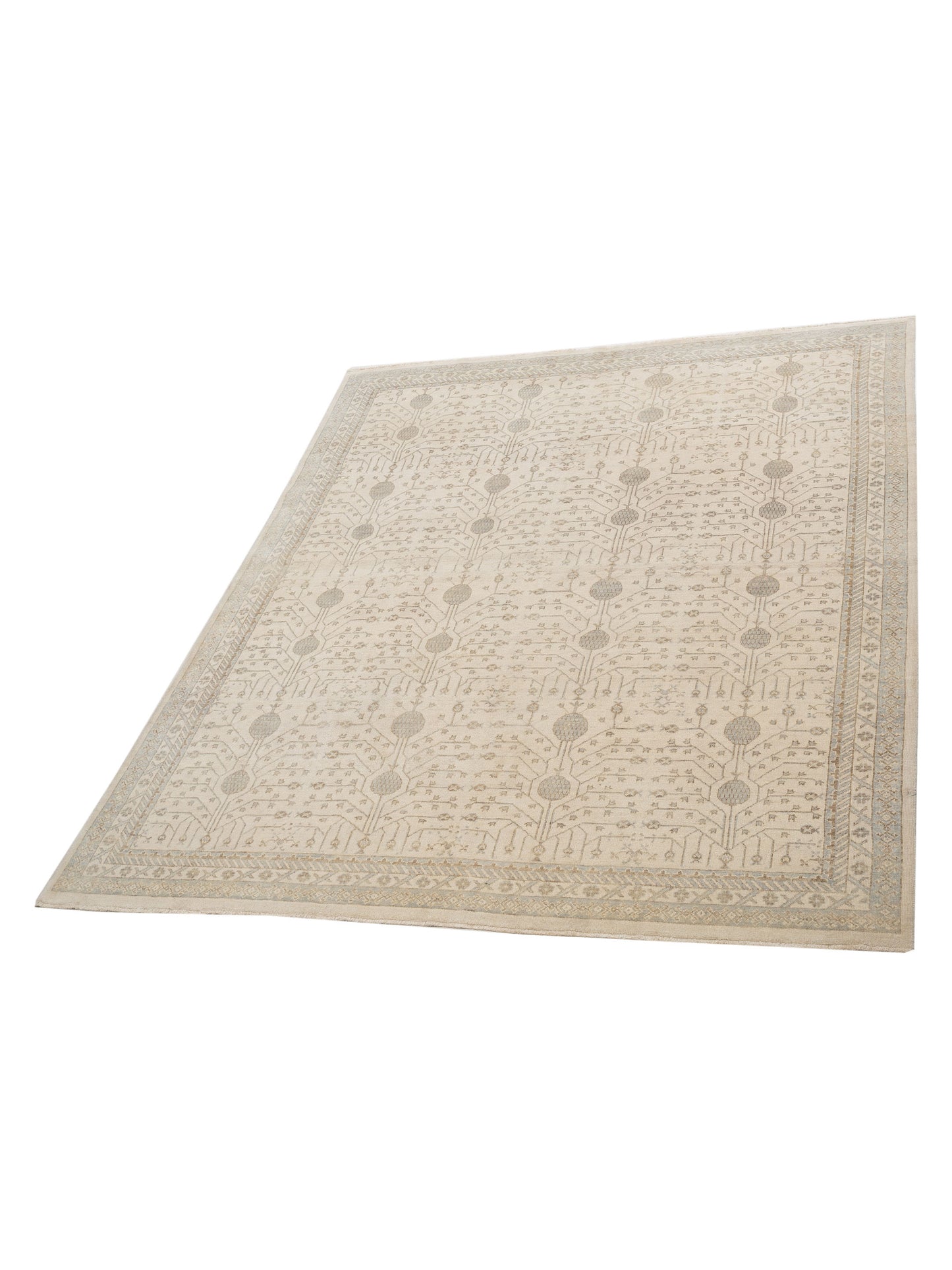 Stella 122507 Ivory Ivory 8.2x9.5 Hand Knotted Rug