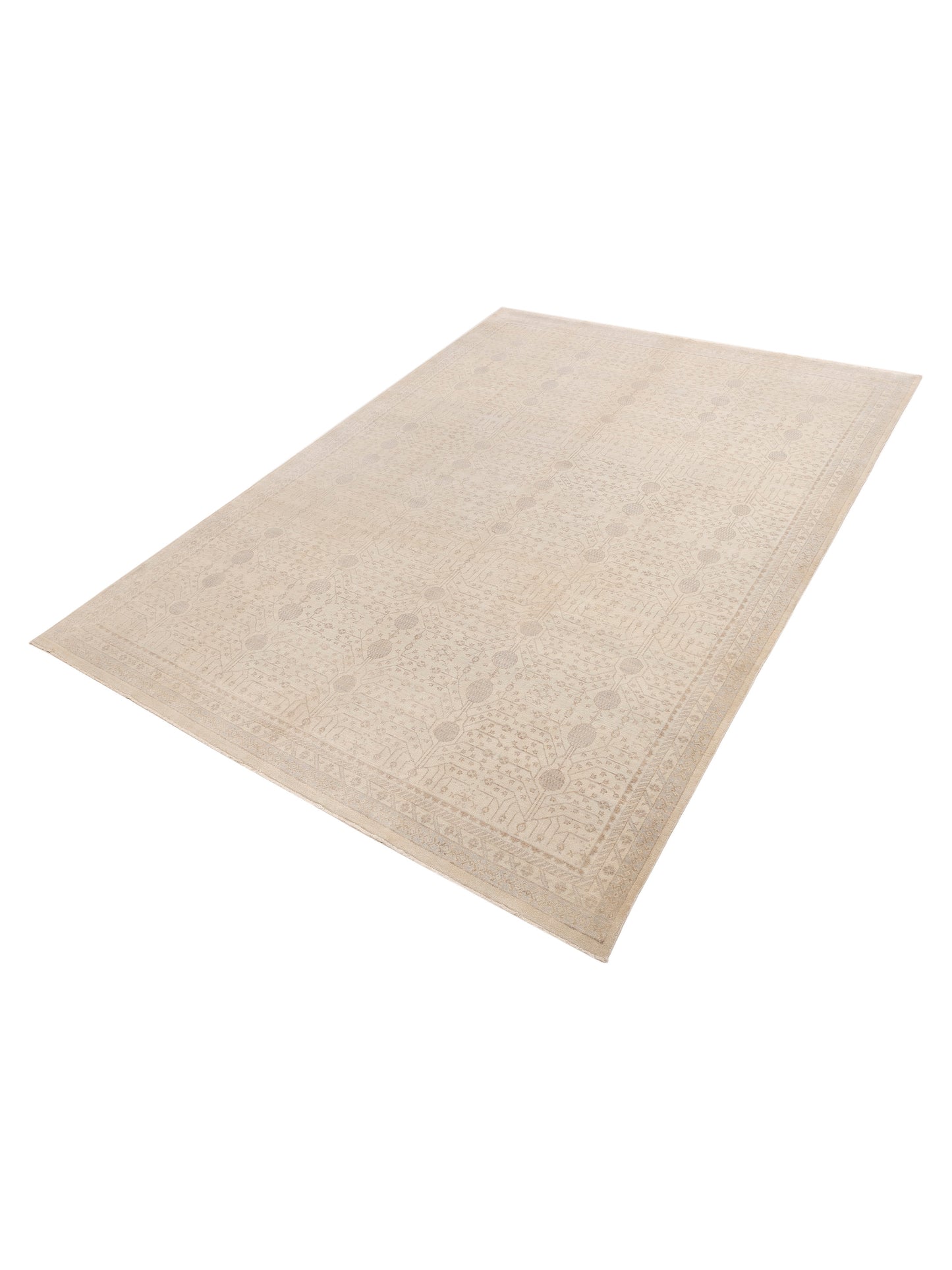 Stella 122508 Ivory Ivory 9.11x13.11 Hand Knotted Rug