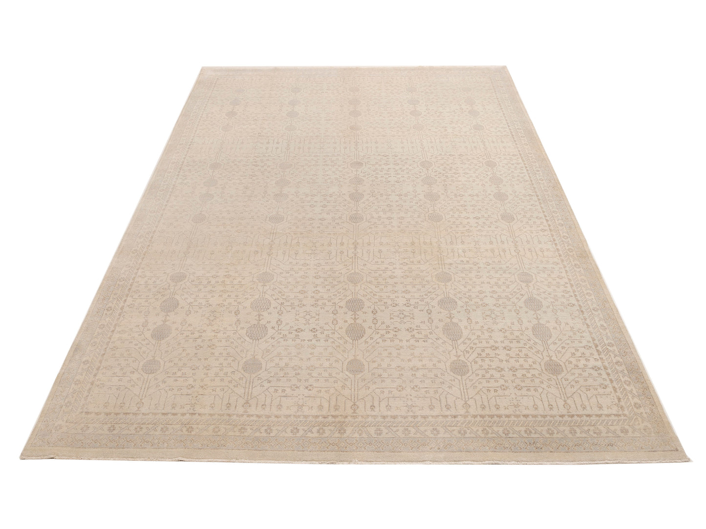 Stella 122508 Ivory Ivory 9.11x13.11 Hand Knotted Rug