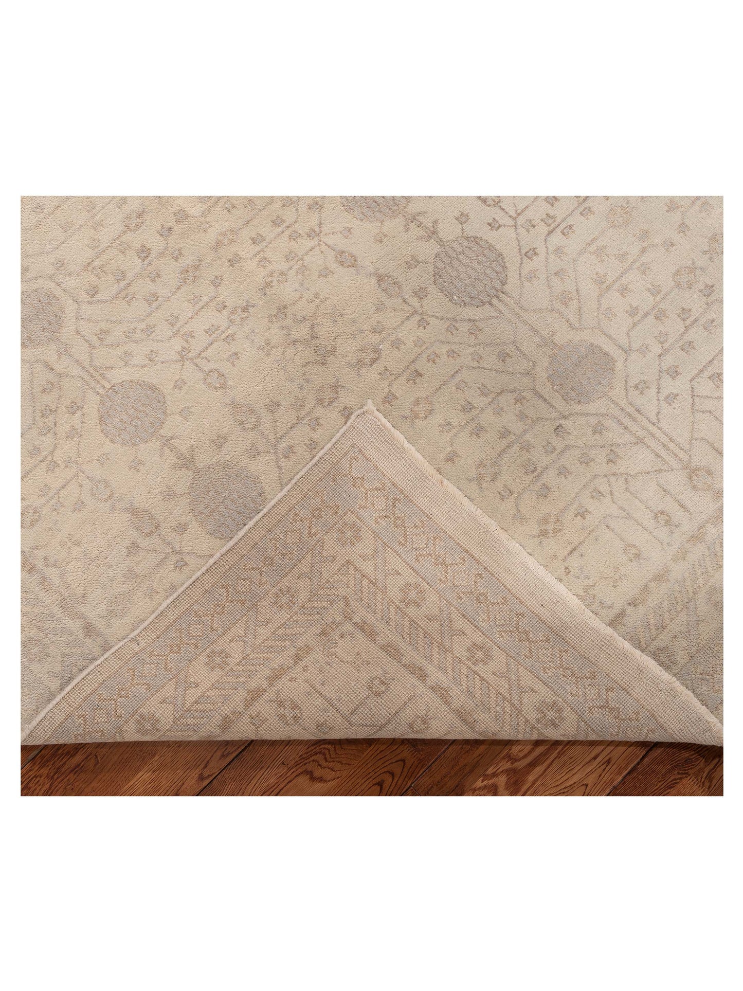 Stella 122508 Ivory Ivory 9.11x13.11 Hand Knotted Rug