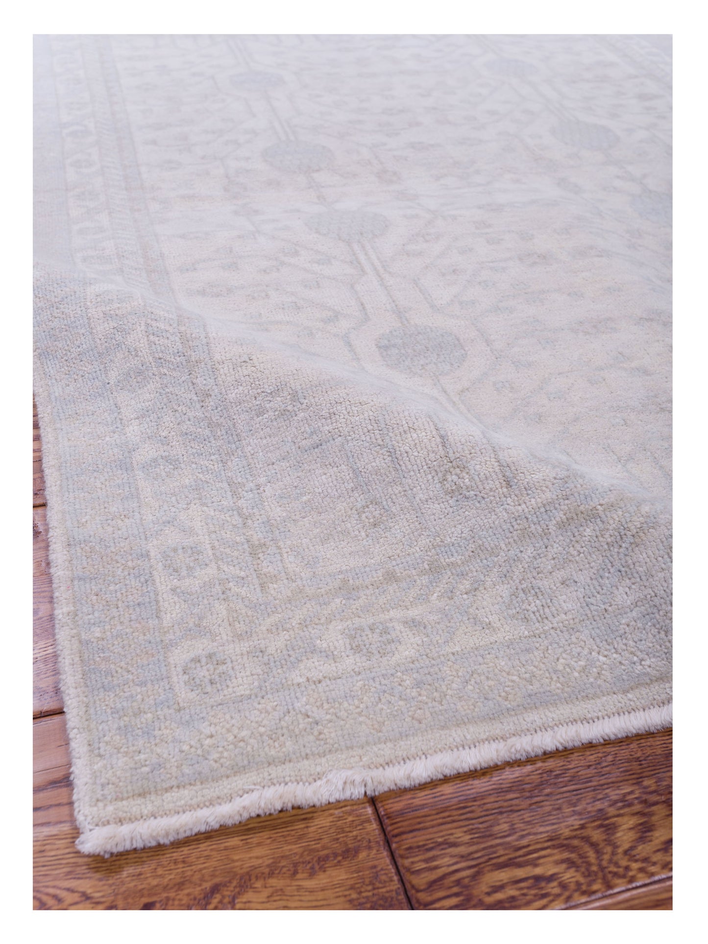 Stella 122518 Ivory Ivory 3.10x5.8 Hand Knotted Rug