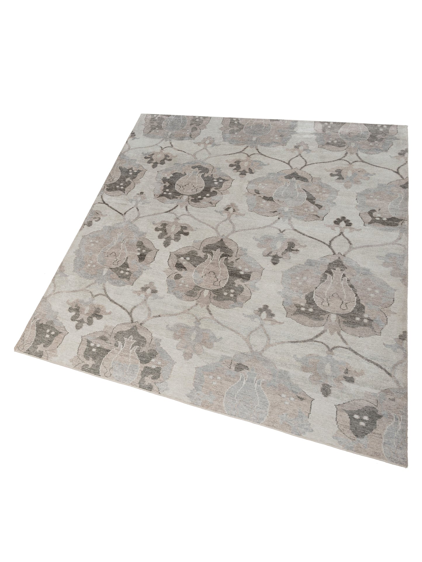 Tibetino 122530 Silver 8.1x9.11 Hand Knotted Rug
