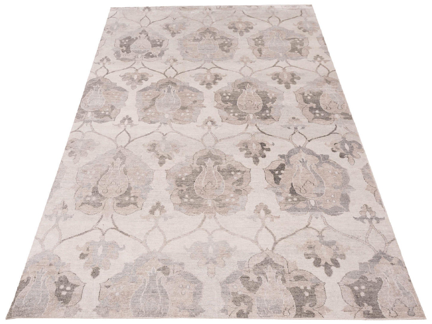 Tibetino 122534 Silver Gray 8.8x12 Hand Knotted Rug