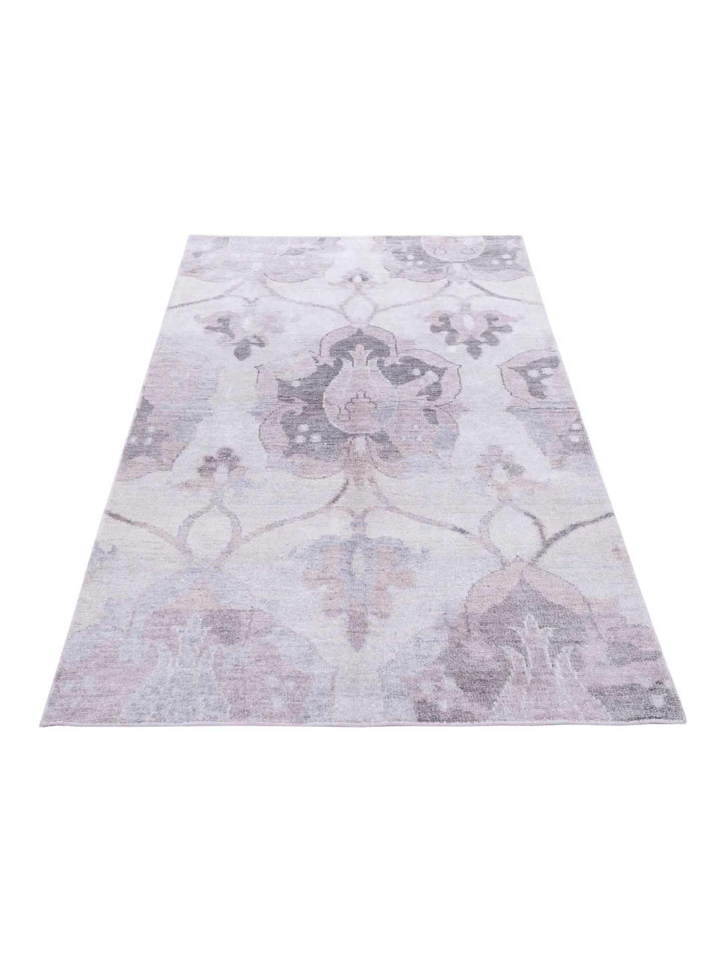 Tibetino 122540 Silver 3.9x6.1 Hand Knotted Rug