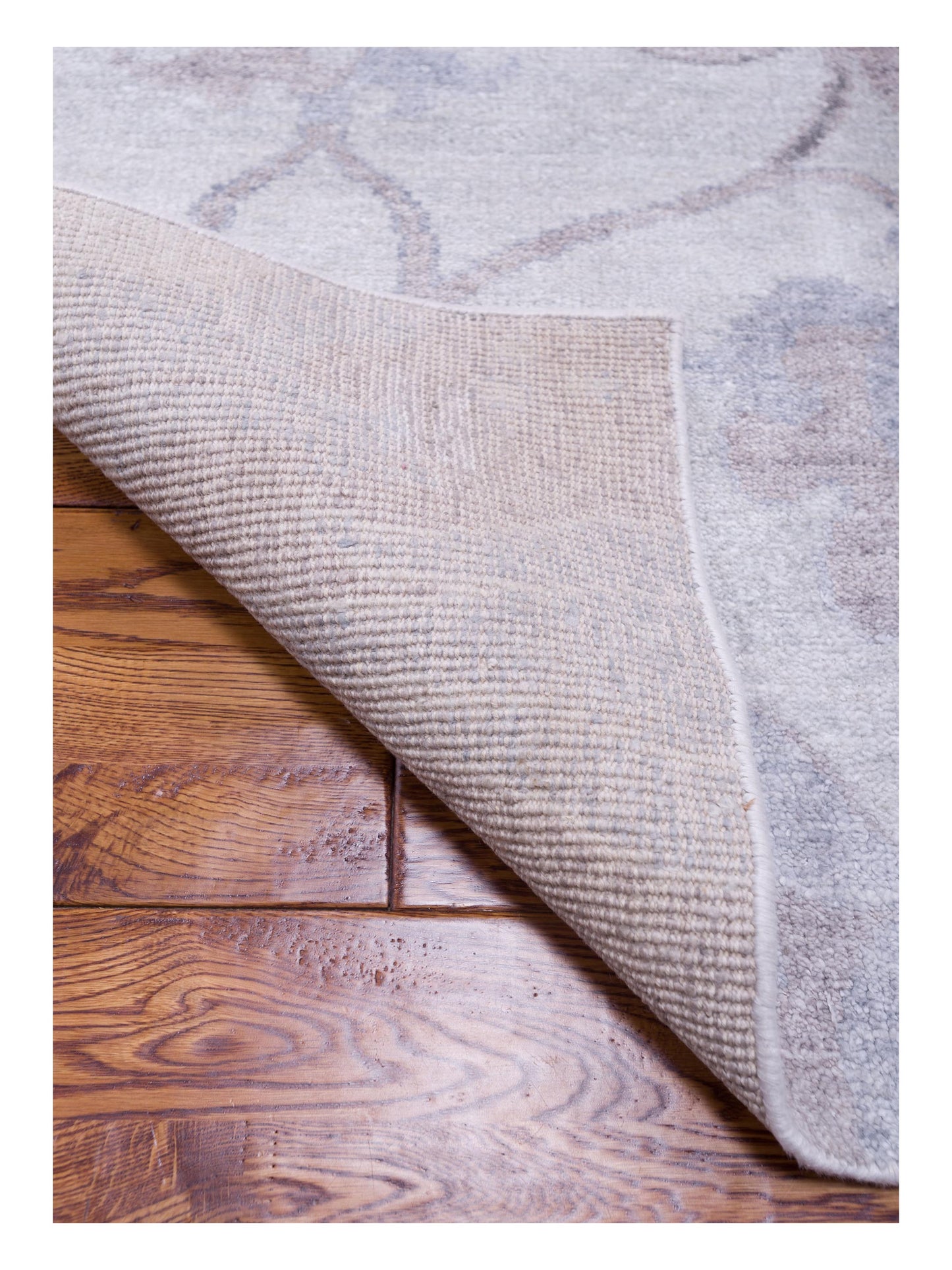 Tibetino 122540 Silver 3.9x6.1 Hand Knotted Rug
