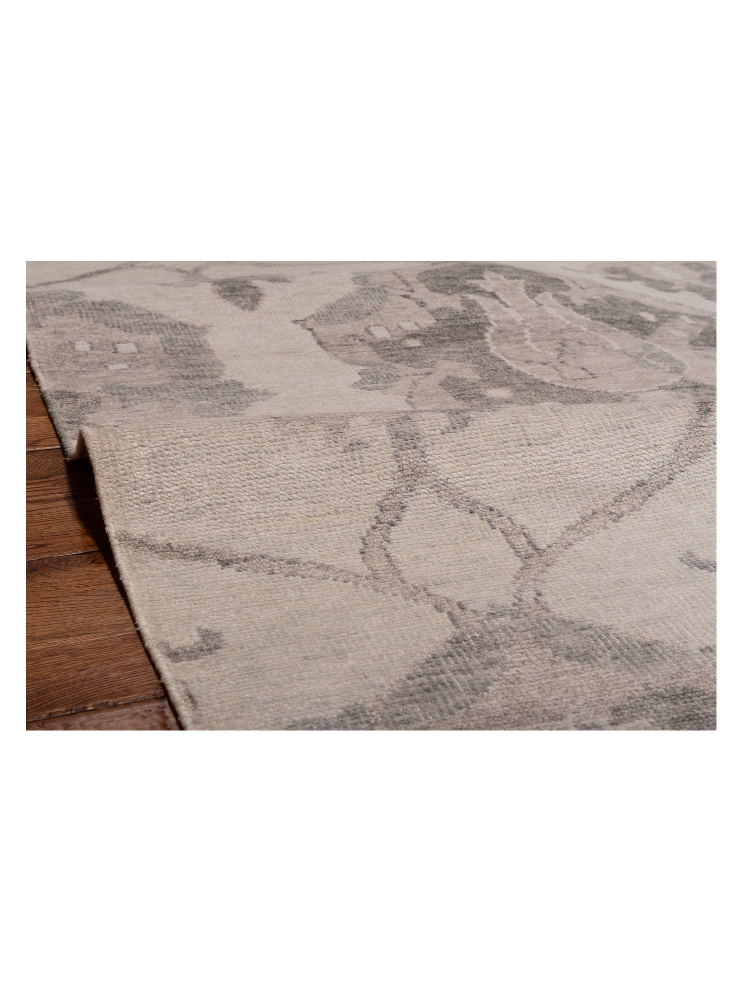 Tibetino 122541 Silver Gray 3.11x5.11 Hand Knotted Rug