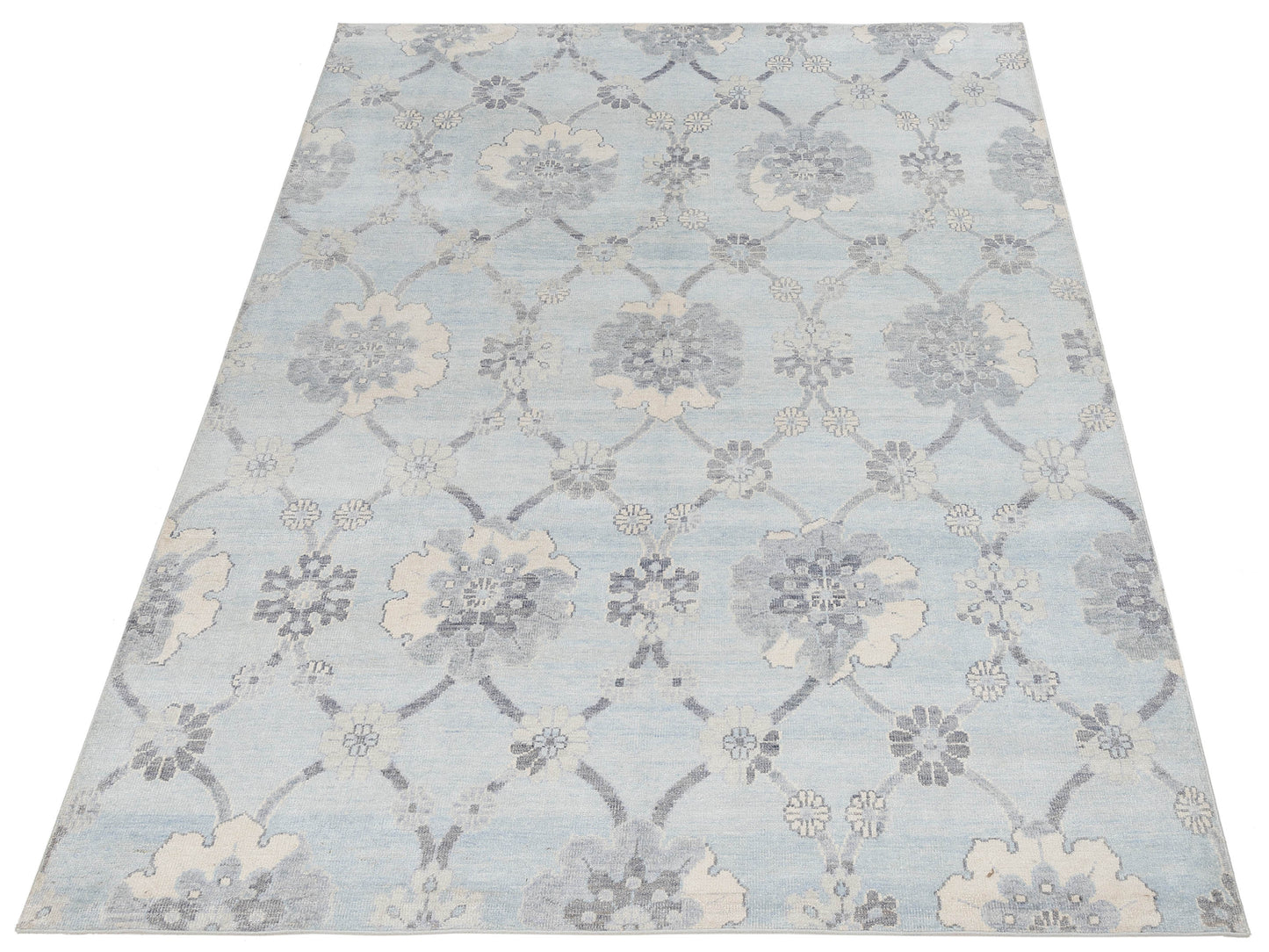 Tibetino 122543 Blue 7.10x10 Hand Knotted Rug