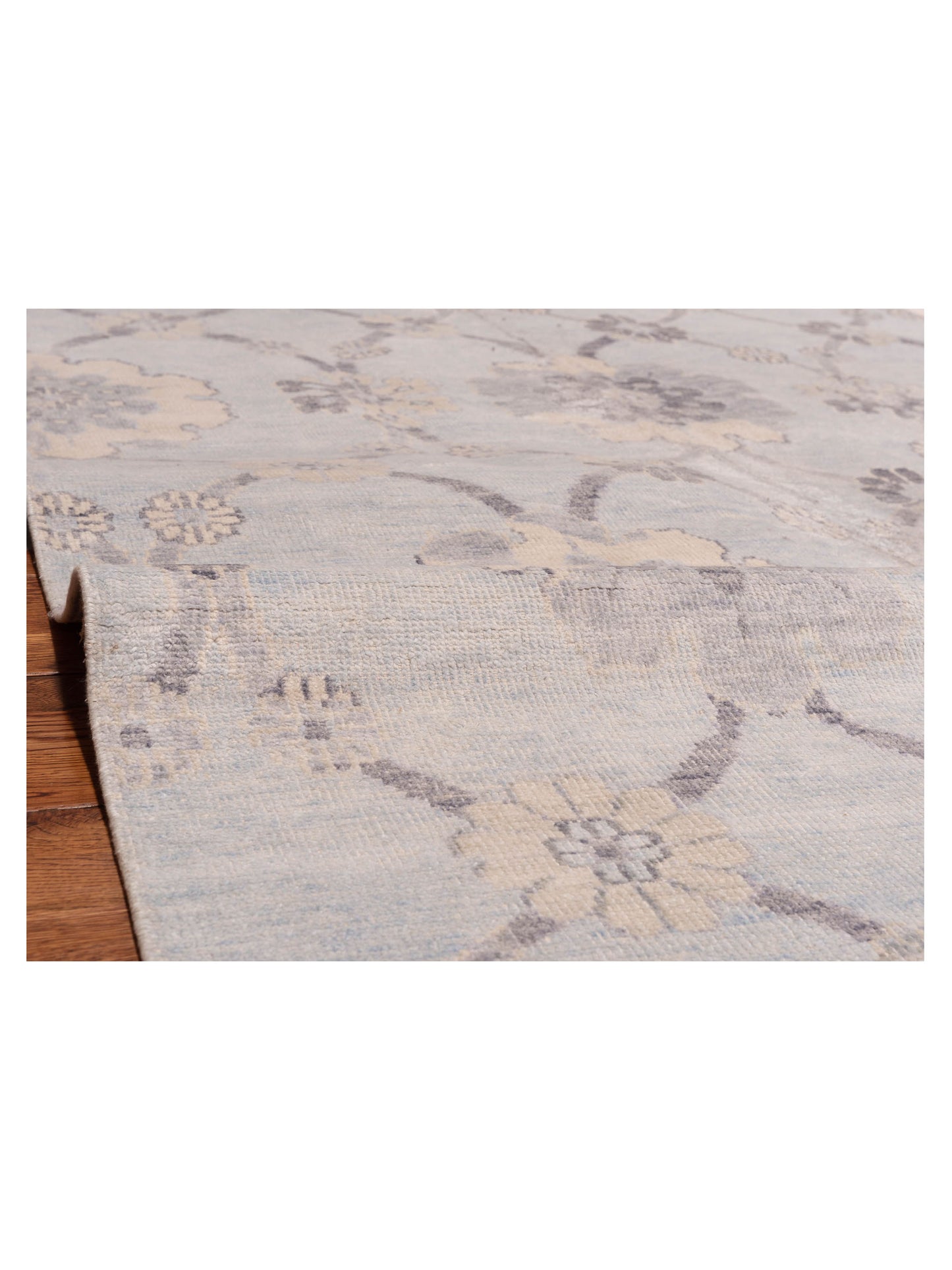 Tibetino 122551 Silver Blue 5.9x9.1 Hand Knotted Rug