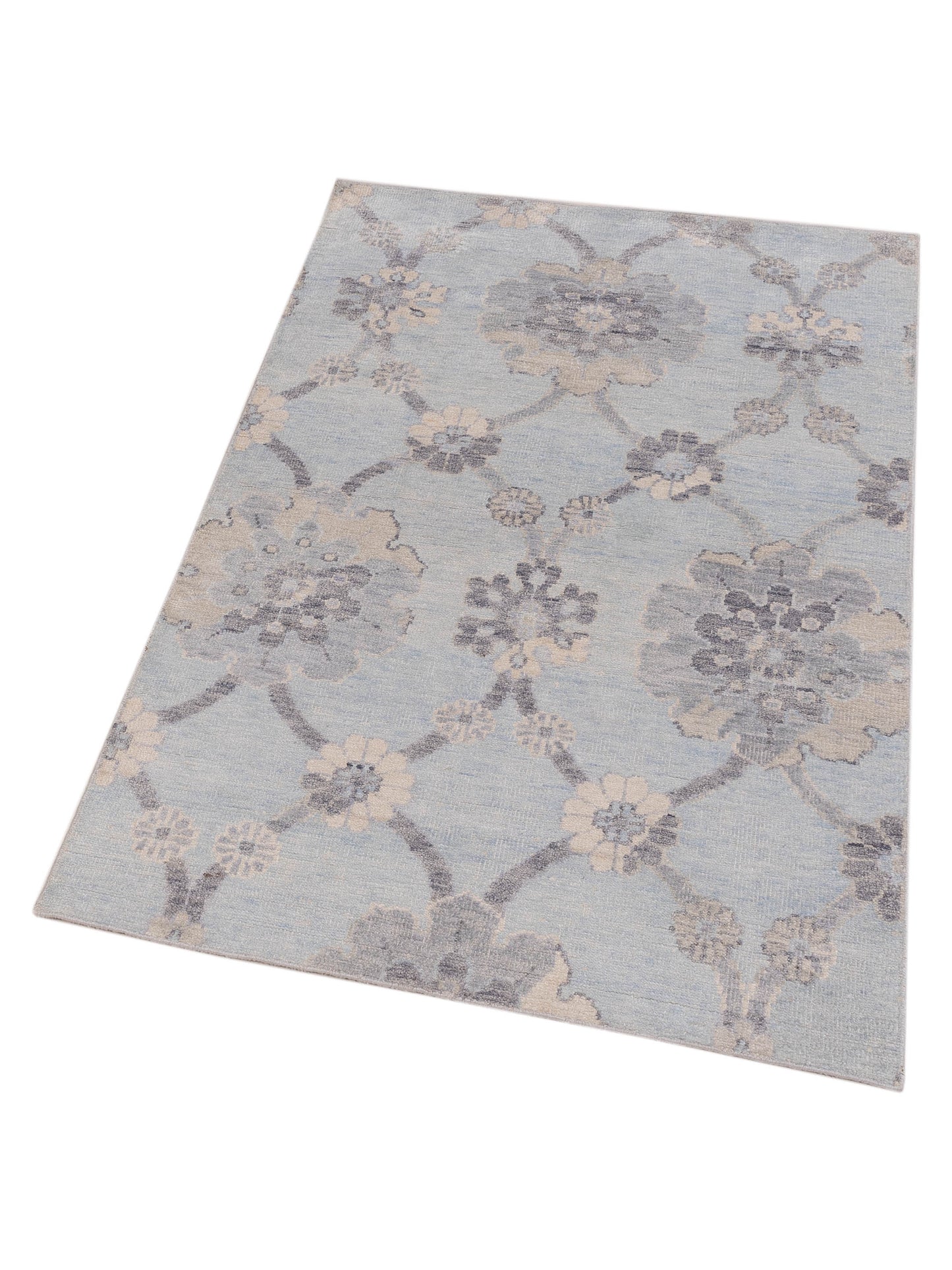 Tibetino 122552 Blue 3.11x6.3 Hand Knotted Rug