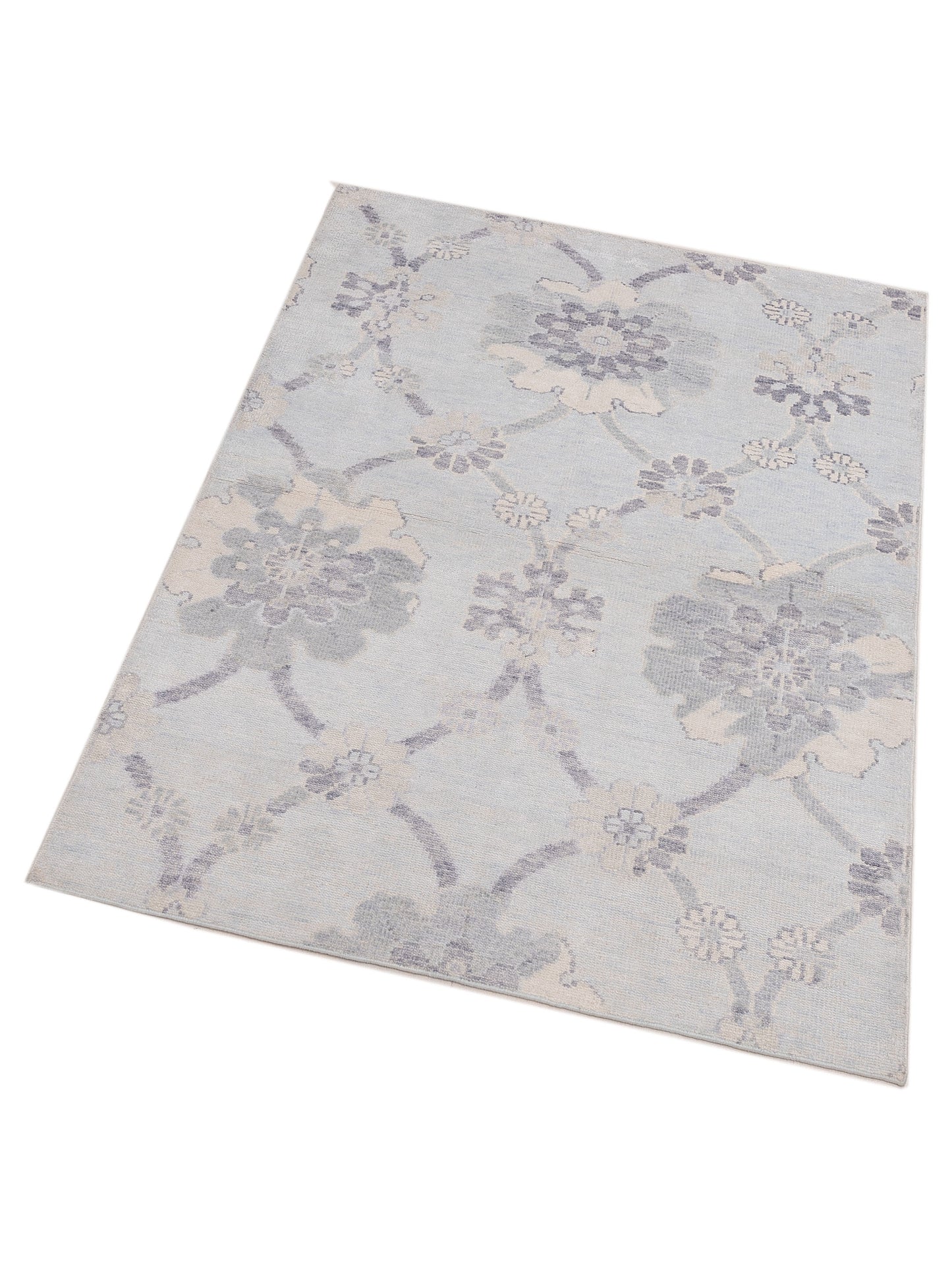 Tibetino 122553 Silver 4.2x6.5 Hand Knotted Rug