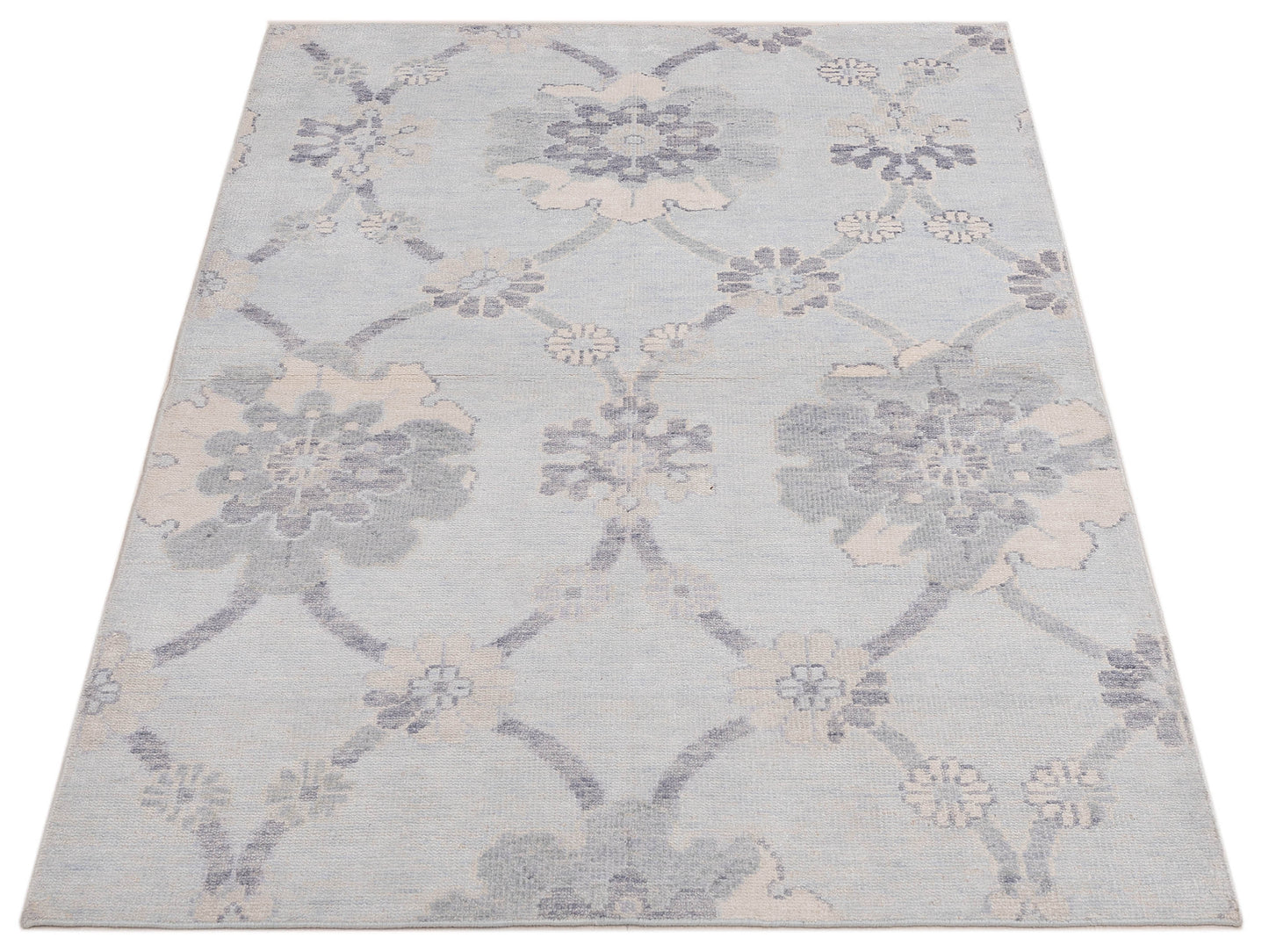 Tibetino 122553 Silver 4.2x6.5 Hand Knotted Rug