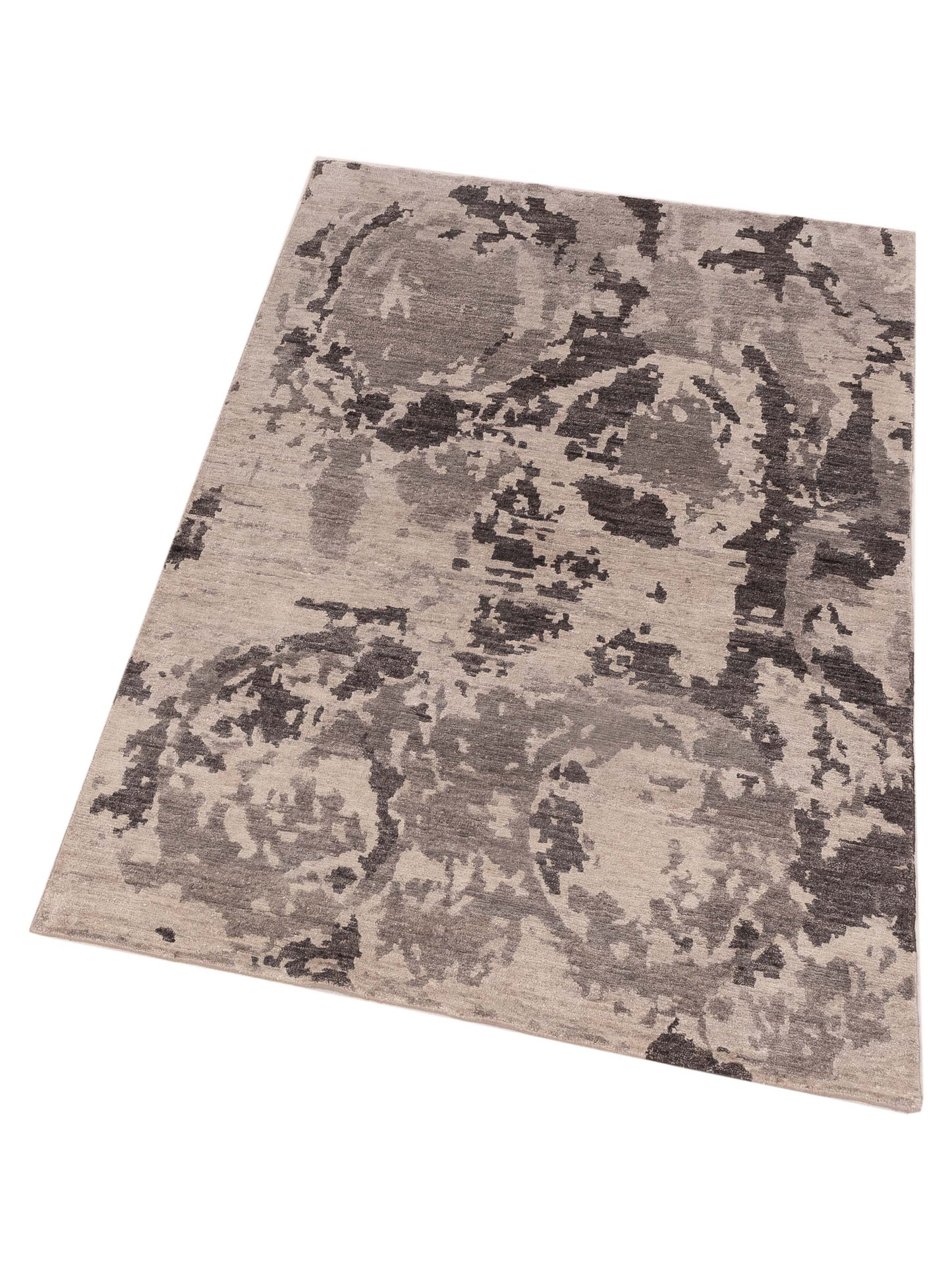 Tibetino 122563 Ivory Gray 3.11x5.10 Hand Knotted Rug