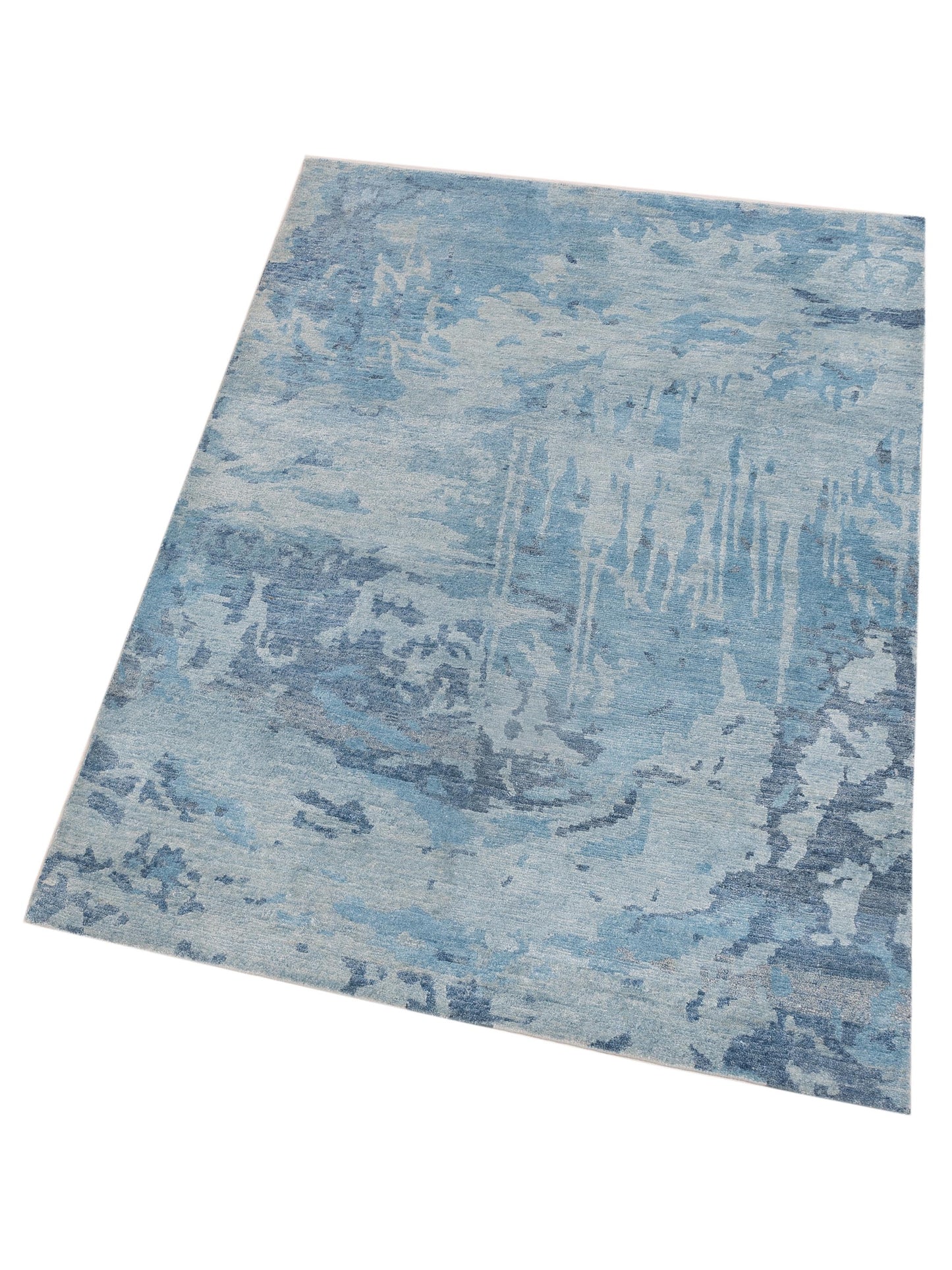 Tibetino 122586 Blue 4x5.10 Hand Knotted Rug