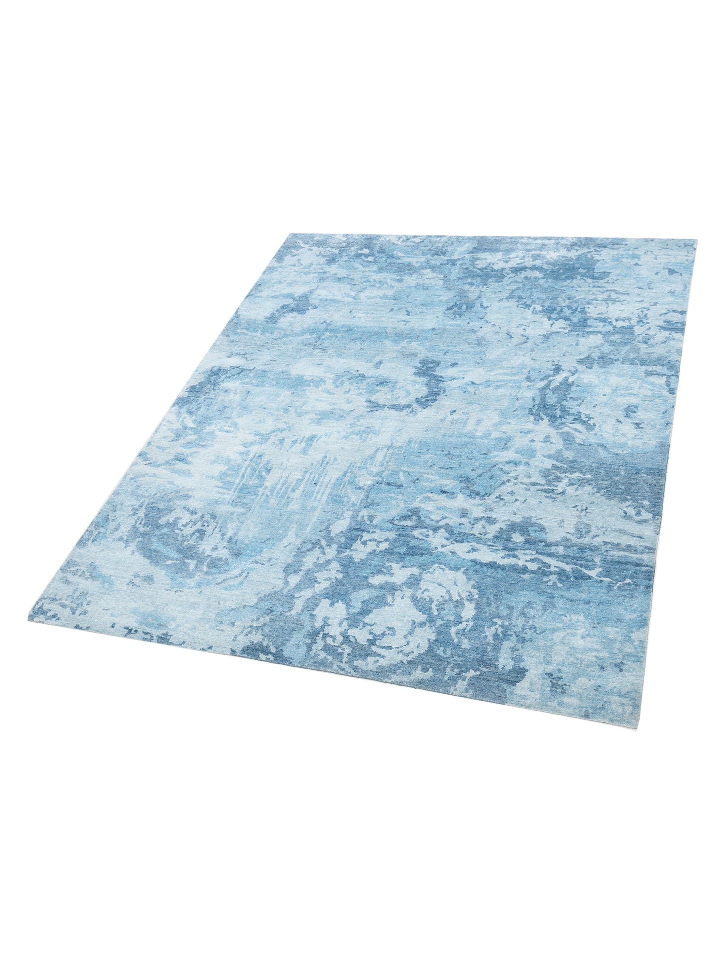 Tibetino 122589 Blue 8x9.11 Hand Knotted Rug