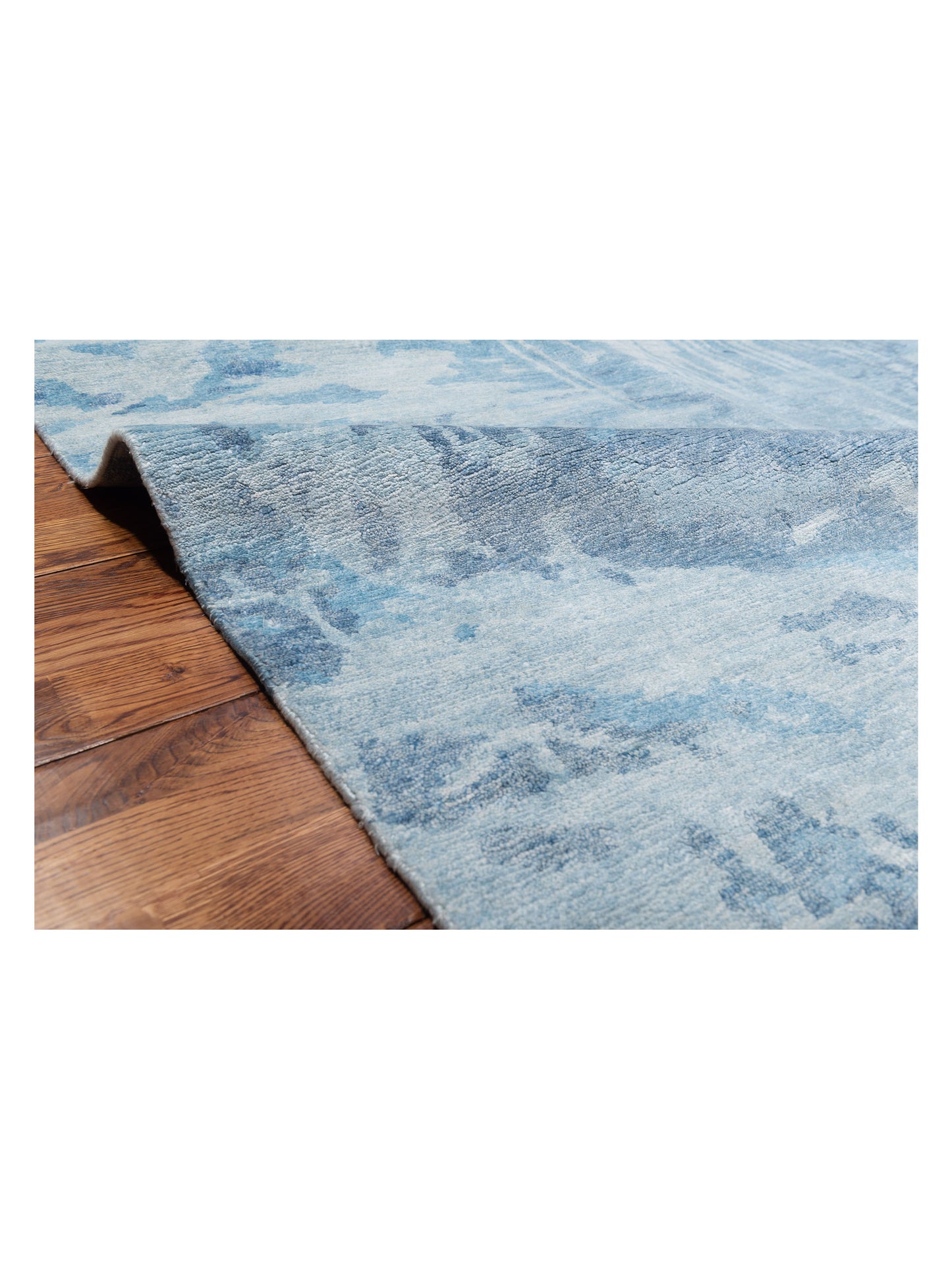 Tibetino 122589 Blue 8x9.11 Hand Knotted Rug