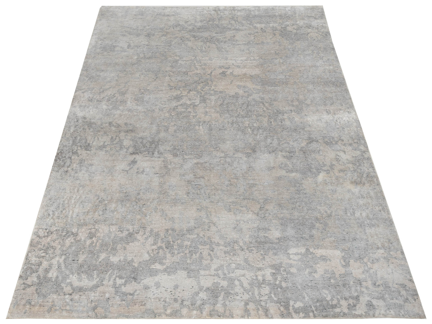 Tibetino 122591 Silver Gray 8.8x11.9 Hand Knotted Rug