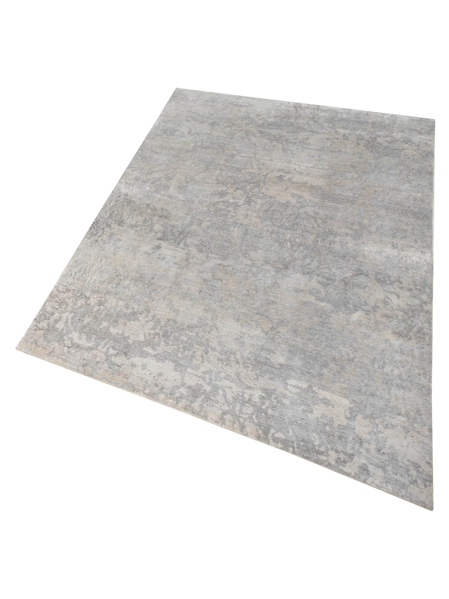 Tibetino 122591 Silver Gray 8.8x11.9 Hand Knotted Rug