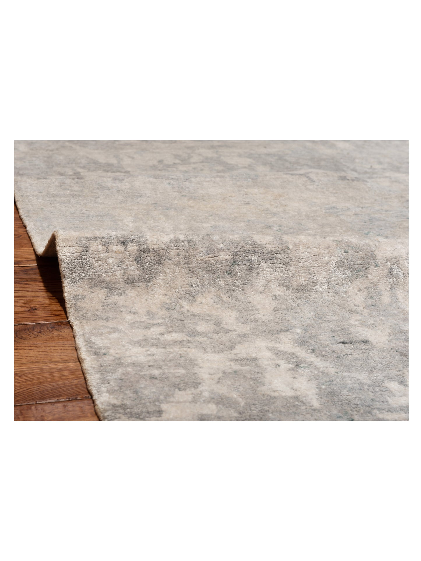 Tibetino 122591 Silver Gray 8.8x11.9 Hand Knotted Rug