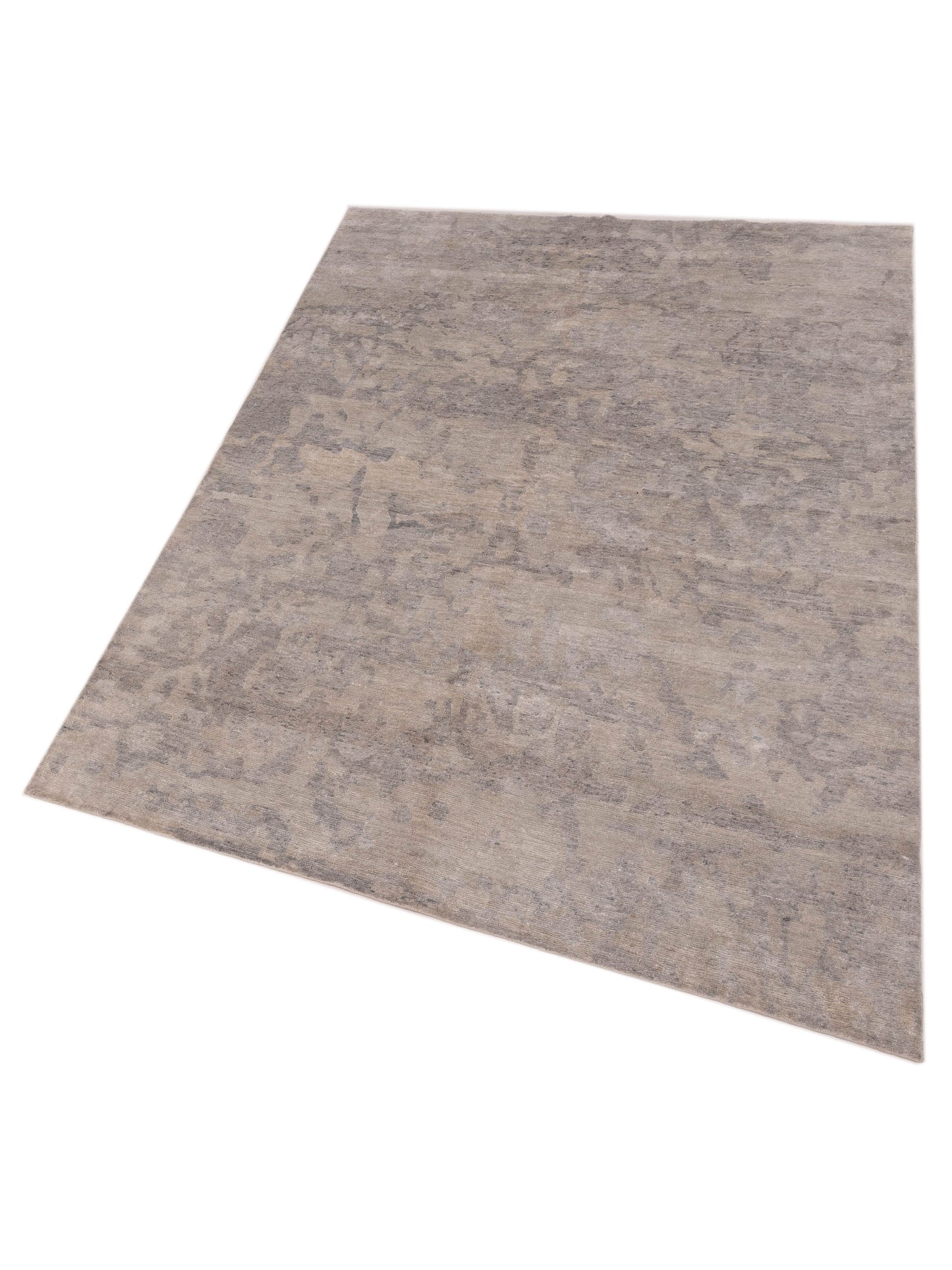 Tibetino 122594 Ivory Gray 6.2x8.9 Hand Knotted Rug