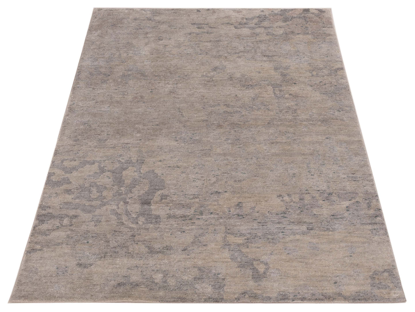 Tibetino 122596 Ivory Gray 3.11x5.11 Hand Knotted Rug
