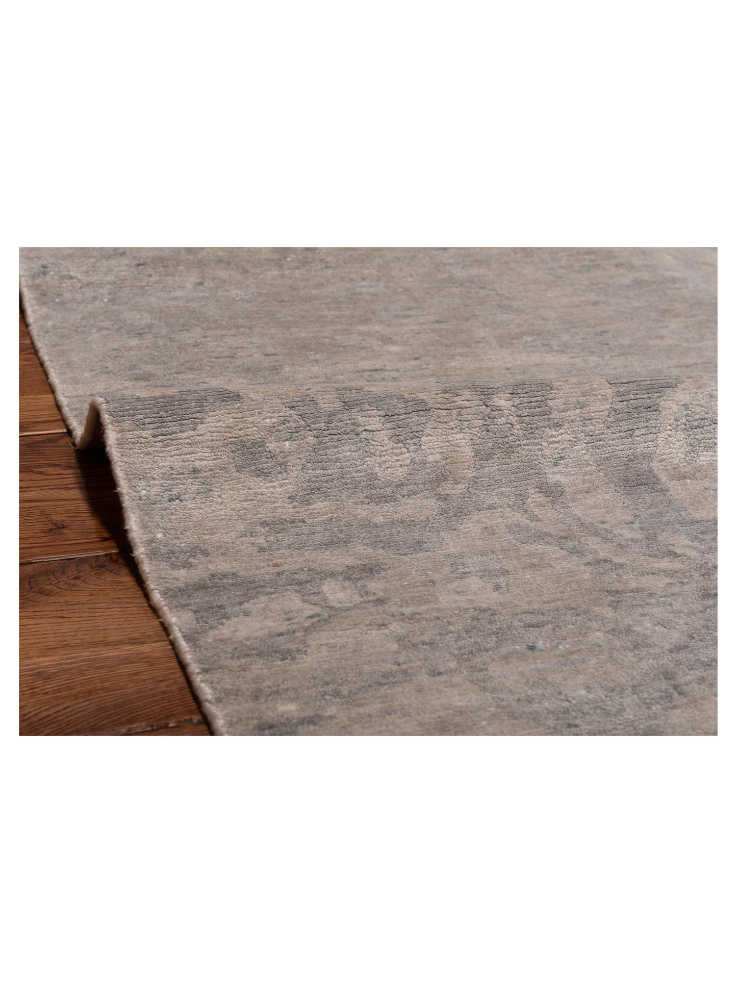 Tibetino 122596 Ivory Gray 3.11x5.11 Hand Knotted Rug