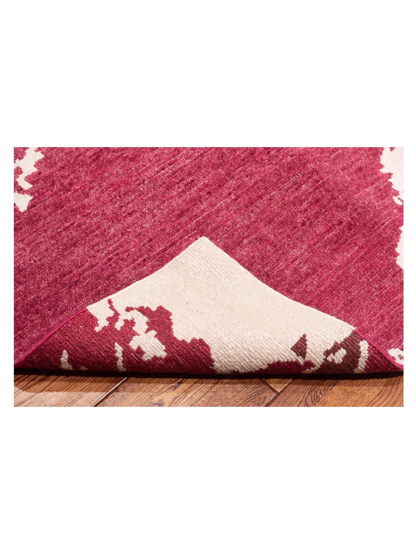 Tibetino 122602 Ivory Red 9.3x11.11 Hand Knotted Rug