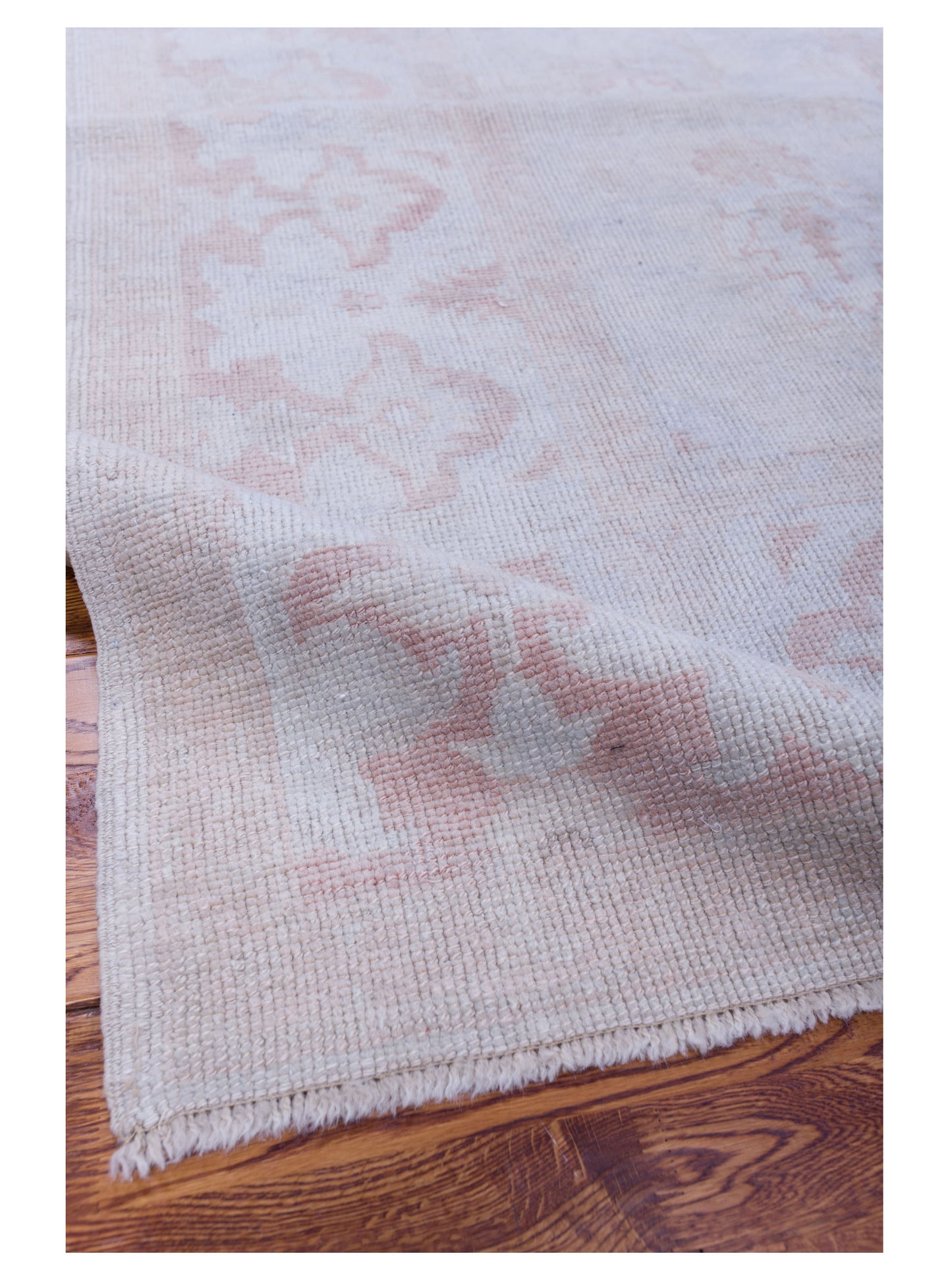 Anadol Oushak Vezir Beige Silver 8x9.2 Hand Knotted Rug