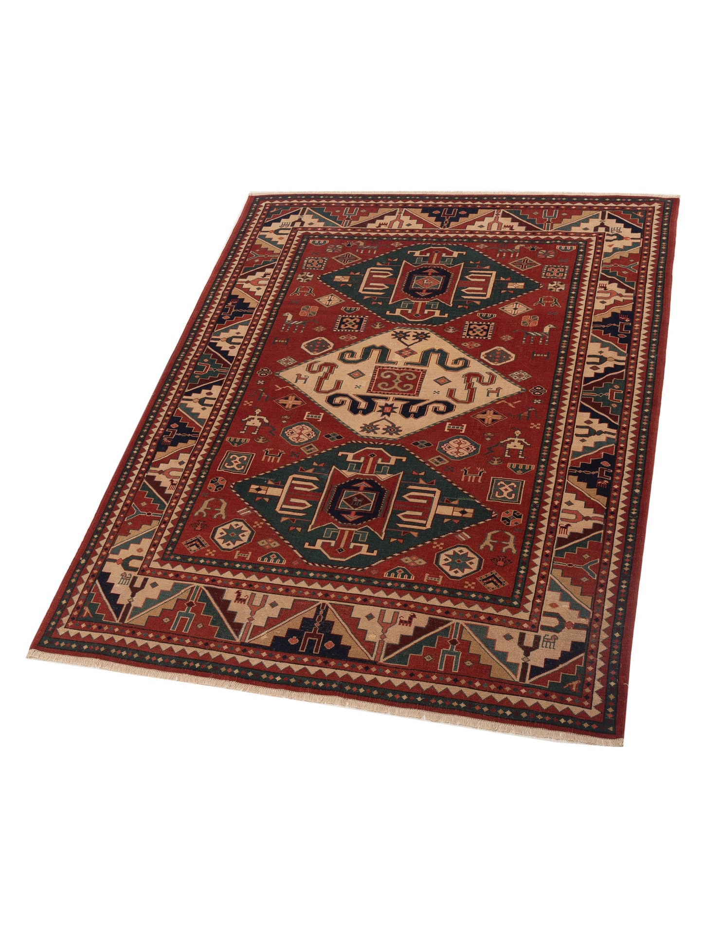 Turkish Shirwan 122628 Multi 6.10x8.11 Hand Knotted Rug