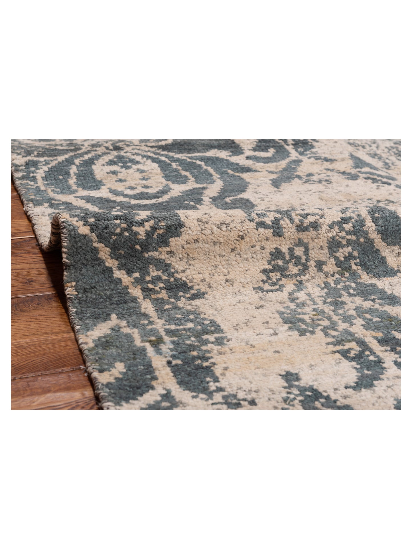 Himalayan 122668 Silver Green 4.11x82 Hand Knotted Rug