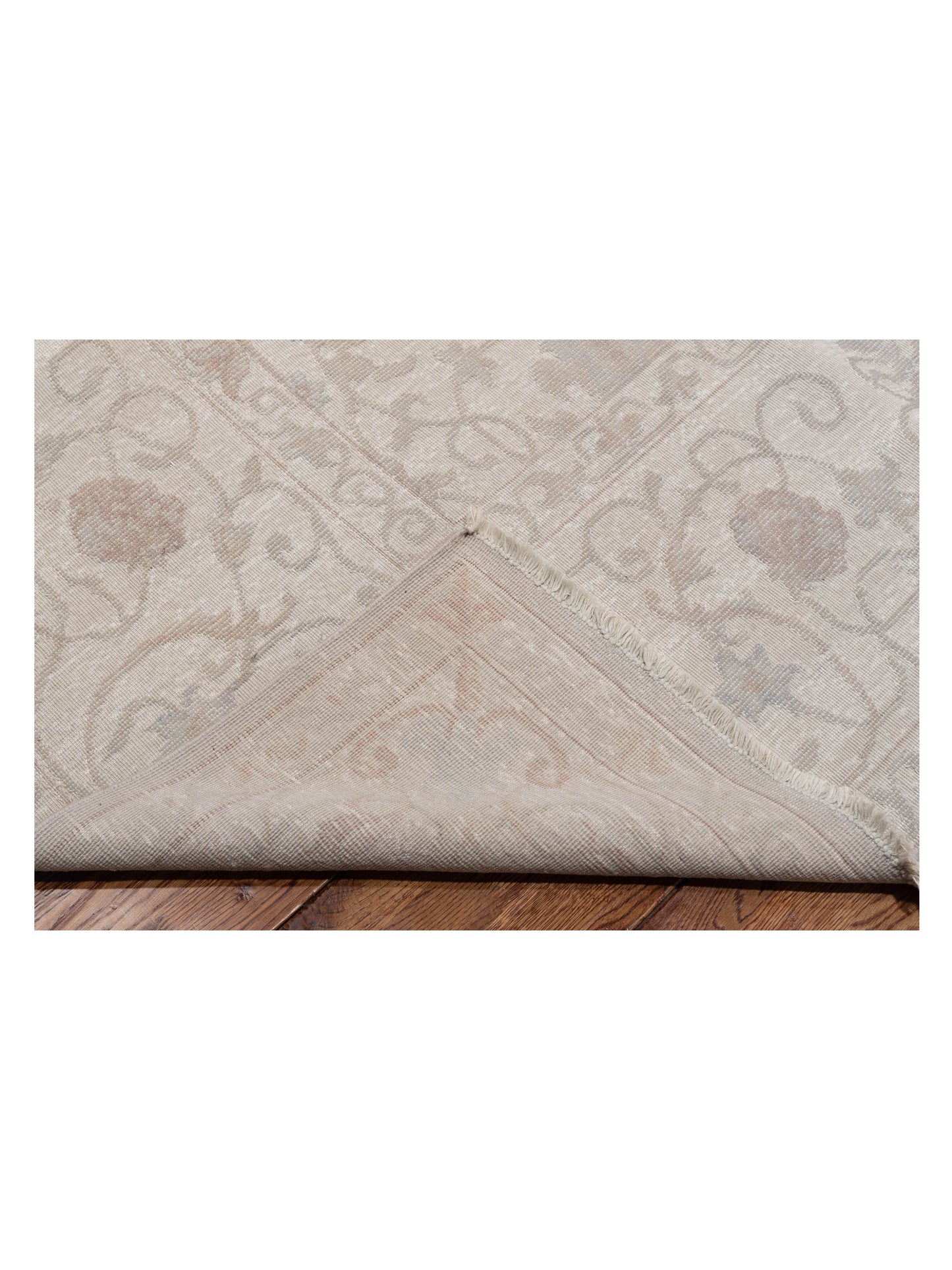 Vintage 122672 Silver 9.11x13.7 Hand Knotted Rug