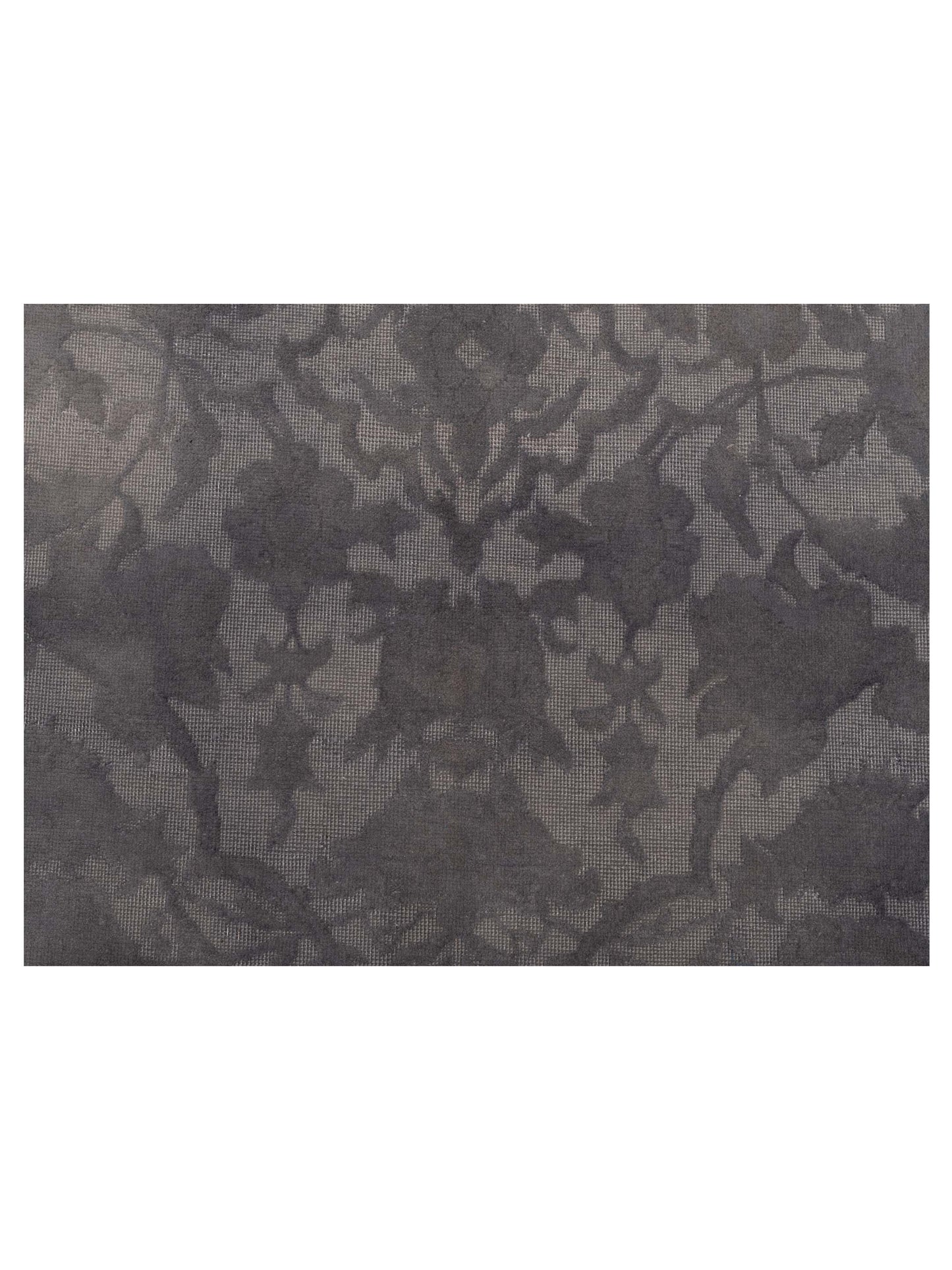 Vintage 122677 Dark Gray 8.10x9.9 Hand Knotted Rug