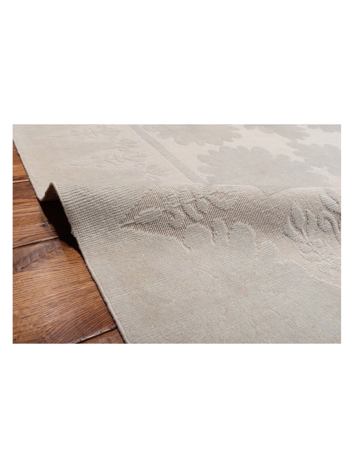 Vintage 122678 Silver 9.8x13.1 Hand Knotted Rug