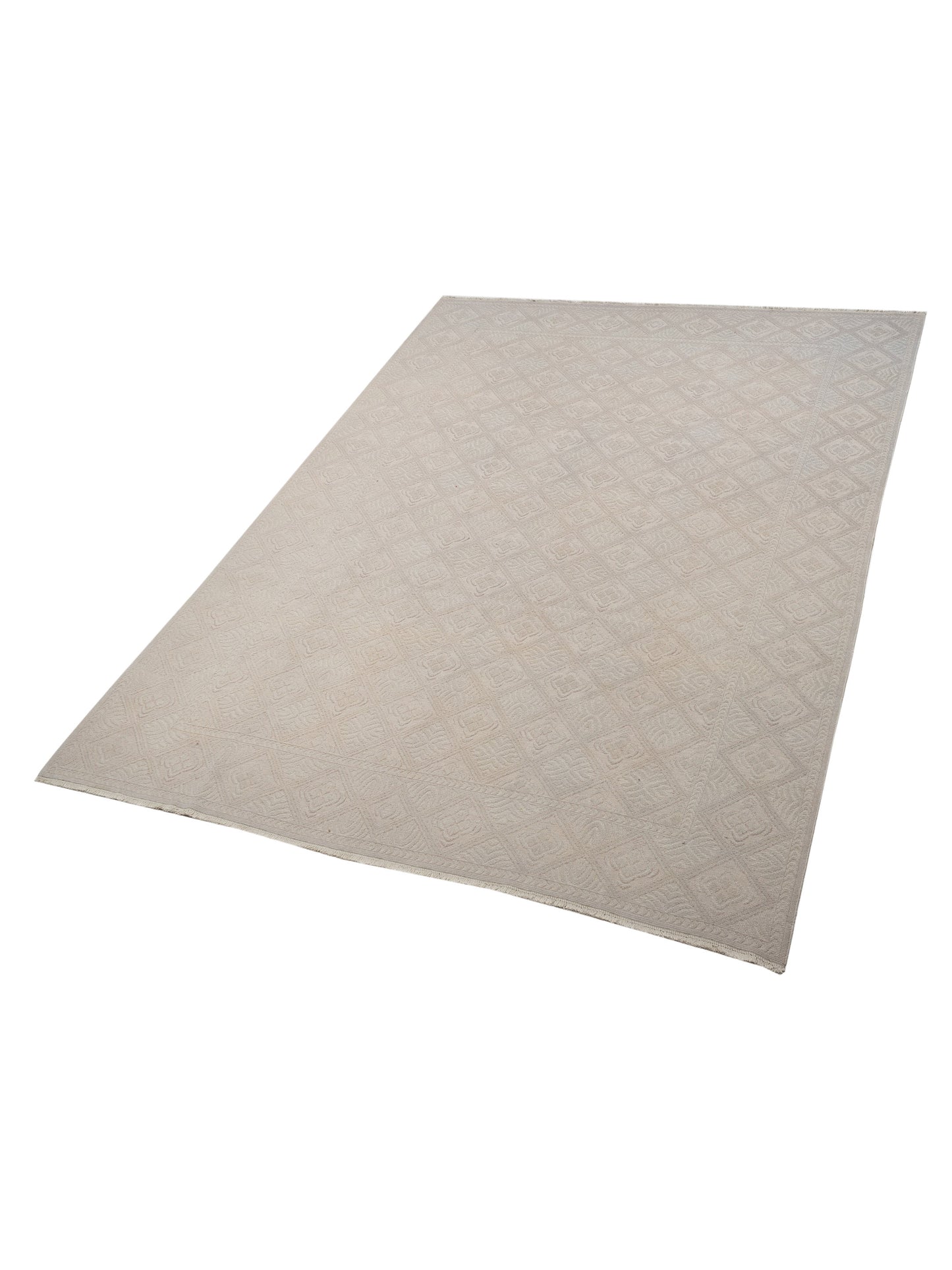 Vintage 122681 Silver 9.1x12.3 Hand Knotted Rug