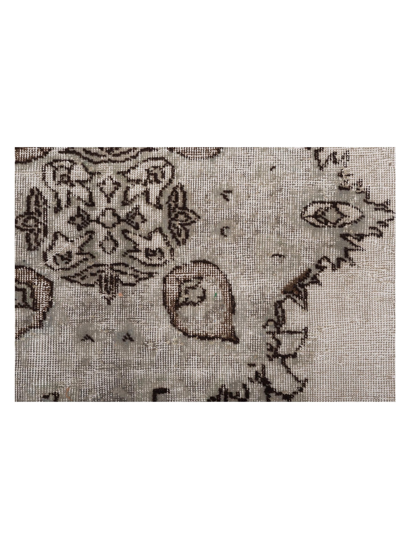 Vintage 122699 Silver 7.9x10.6 Hand Knotted Rug