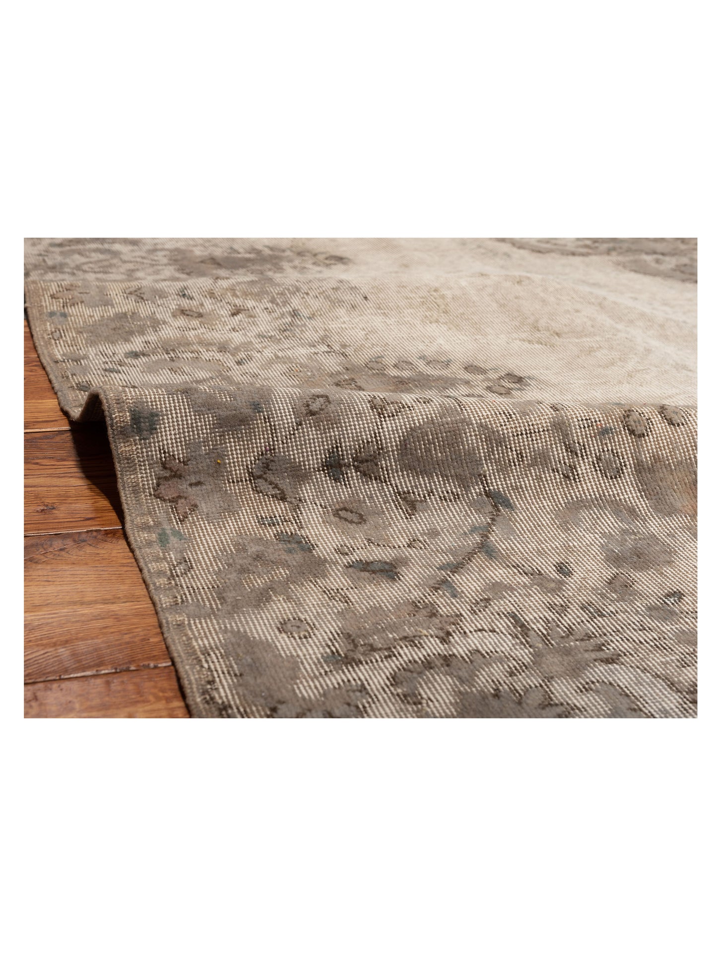 Vintage 122702 Gray 8.3x11.2 Hand Knotted Rug