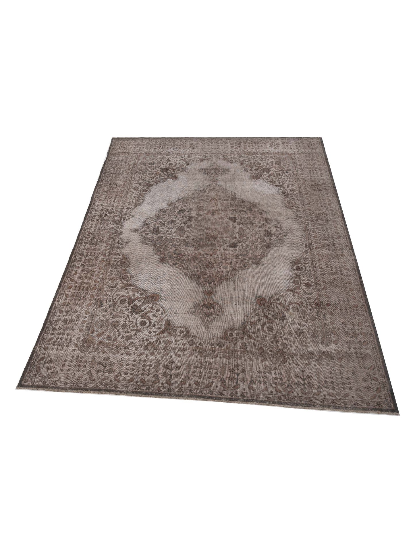 Vintage 122703 Gray 9x12.2 Hand Knotted Rug