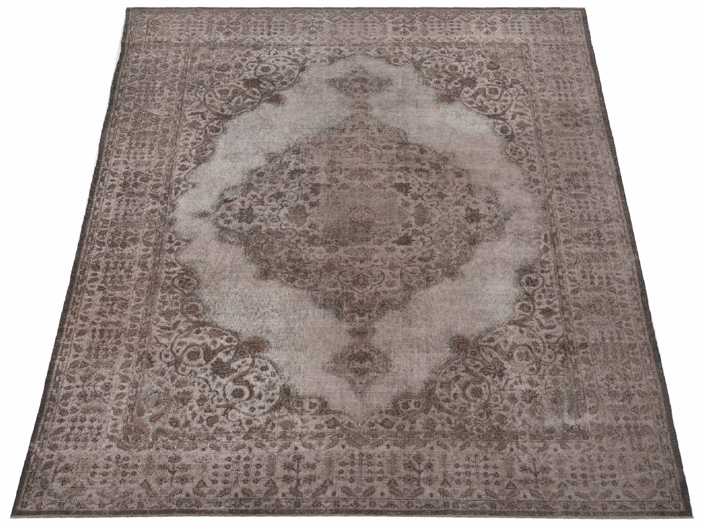 Vintage 122703 Gray 9x12.2 Hand Knotted Rug